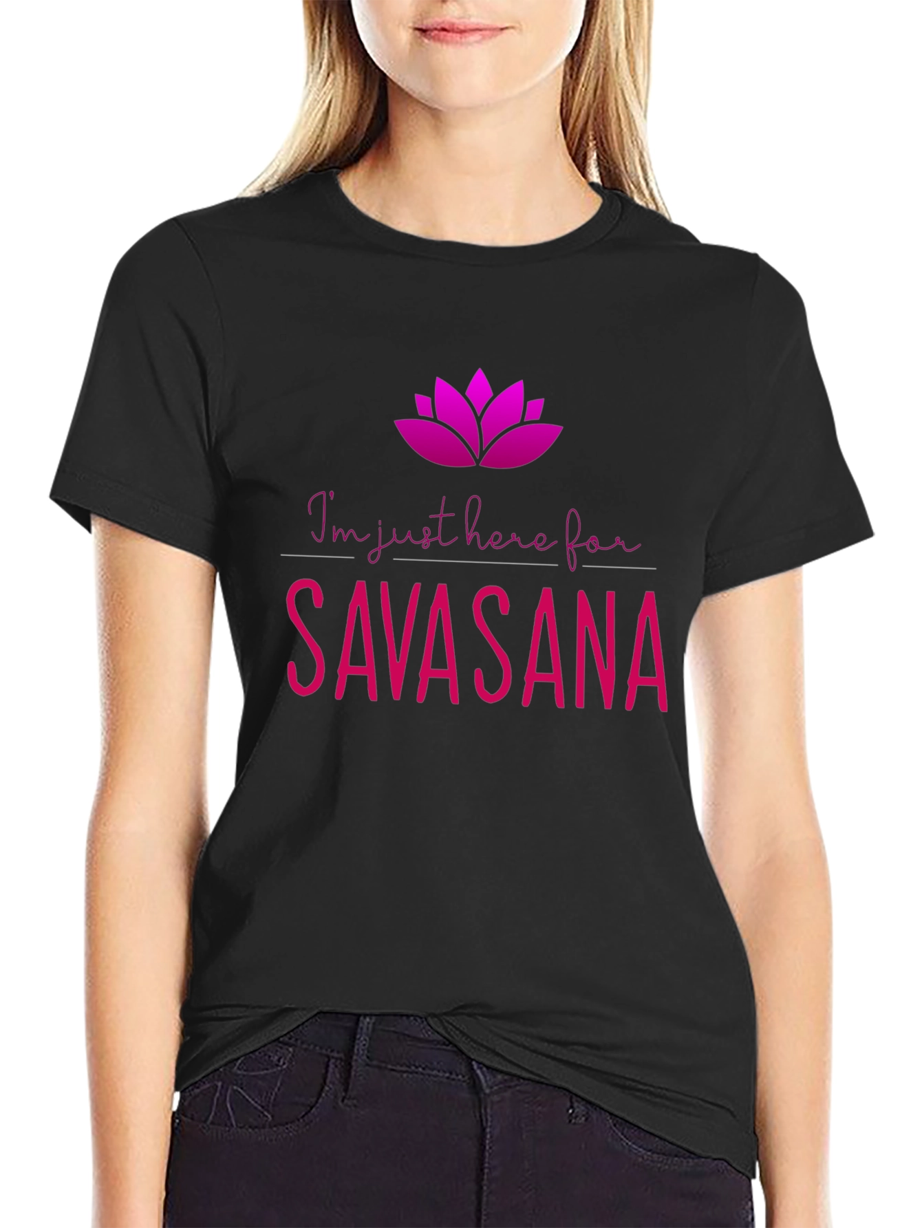 Savasana Yoga Black T-Shirt