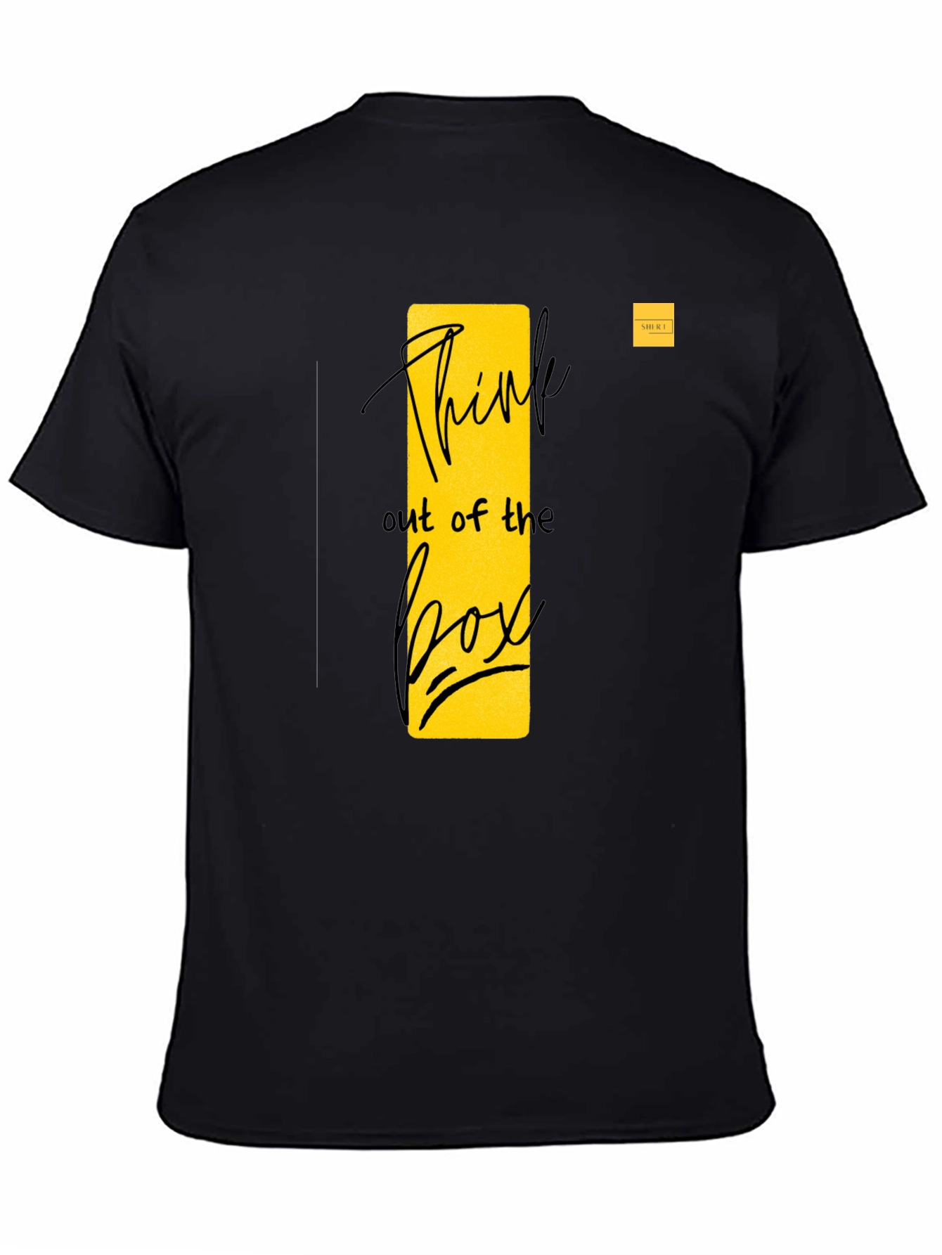 Think Outside the Box Black Graphic Tee