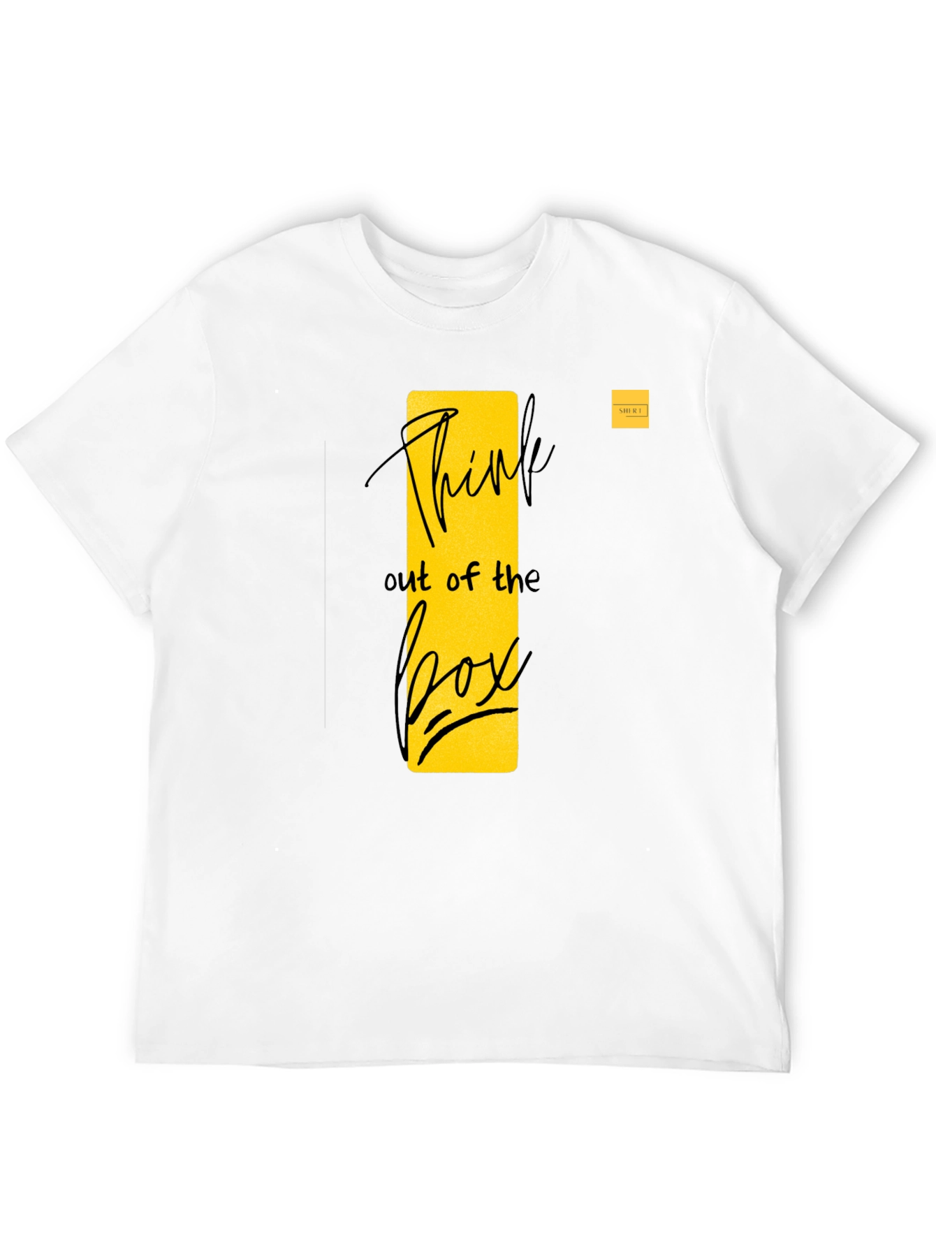 Think Outside the Box Black Graphic Tee