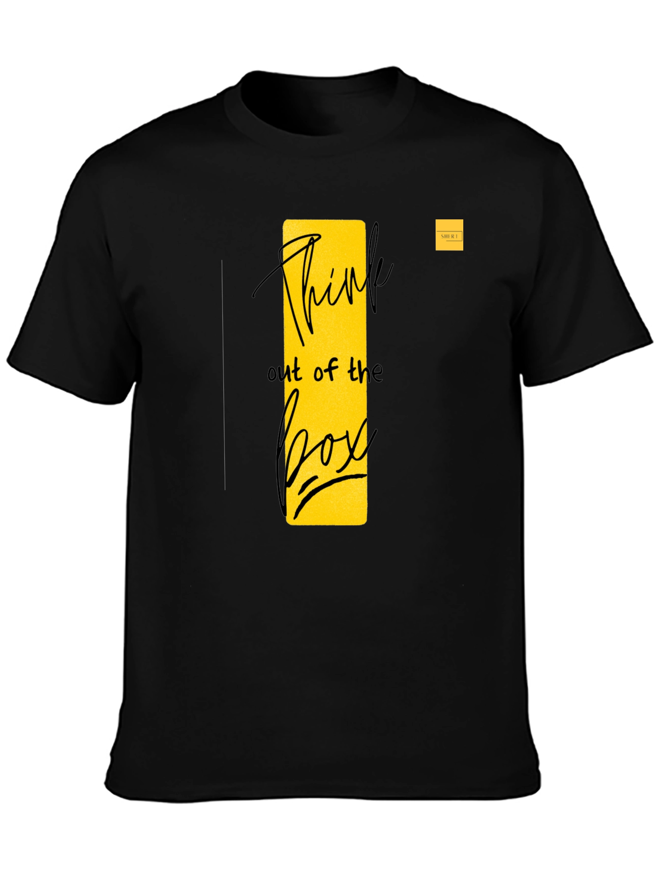 Think Outside the Box Black Graphic Tee