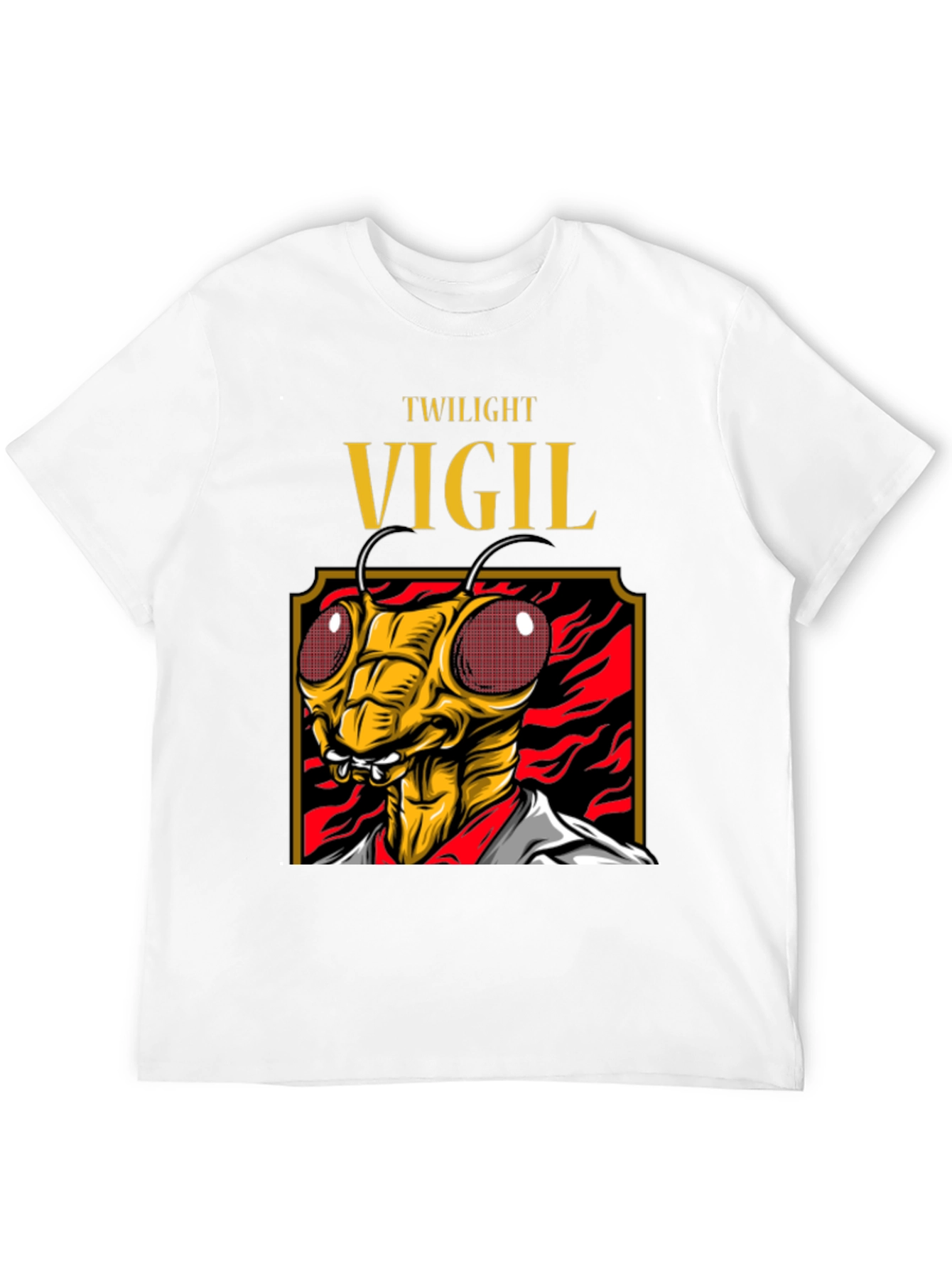 Twilight Vigil Insect Graphic Tee - Black