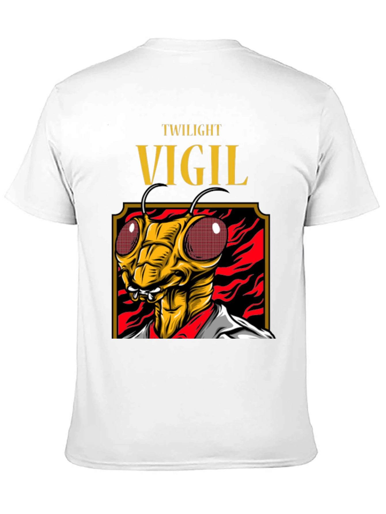 Twilight Vigil Insect Graphic Tee - Black