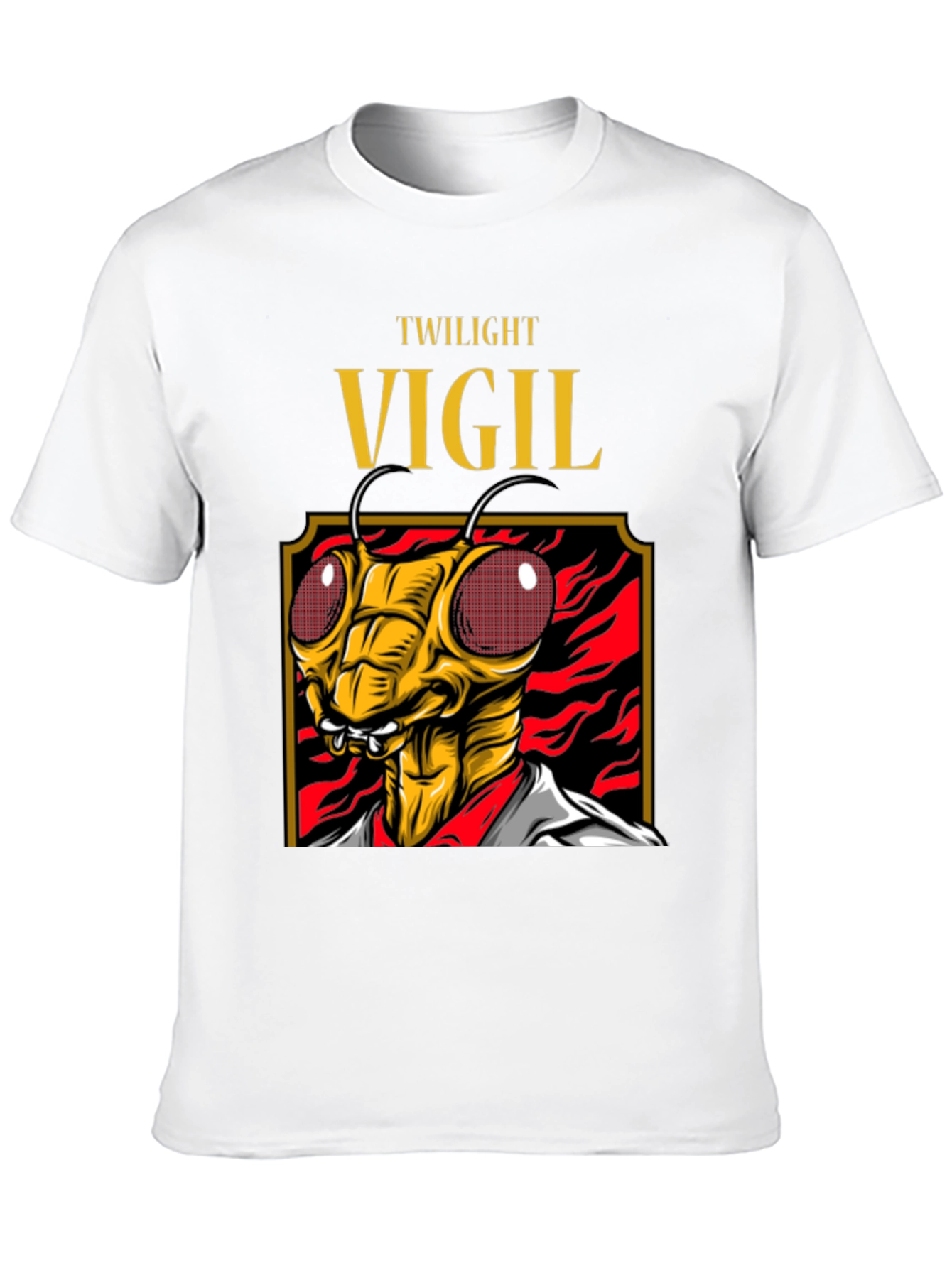 Twilight Vigil Insect Graphic Tee - Black
