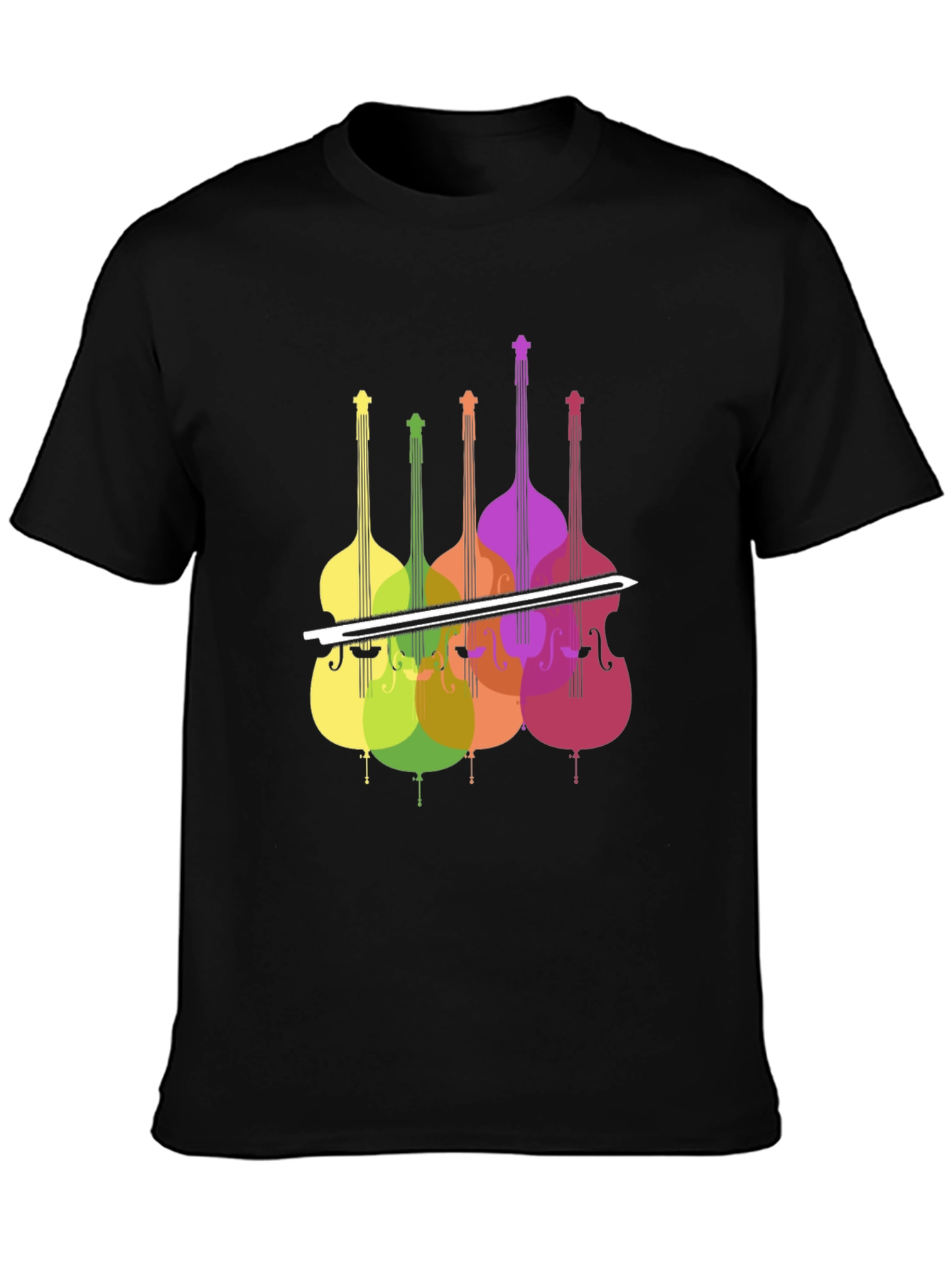 Colorful Bass Viol T-Shirt