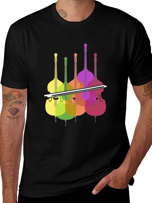 Colorful Bass Viol T-Shirt