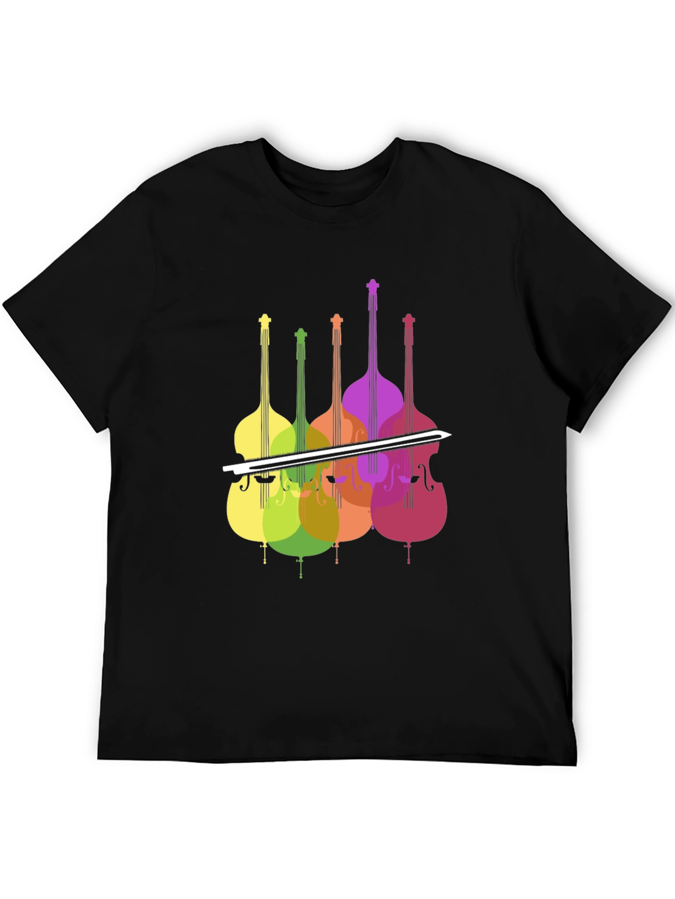 Colorful Bass Viol T-Shirt