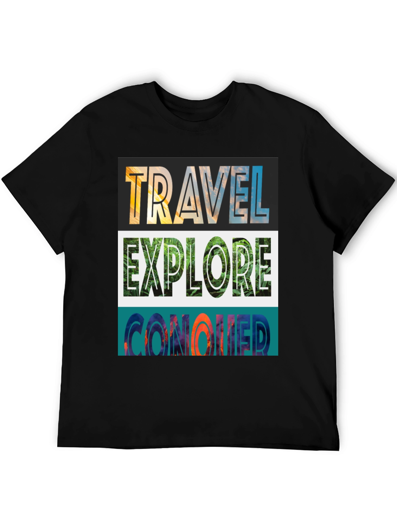 Travel Explore Conquer Graphic Tee