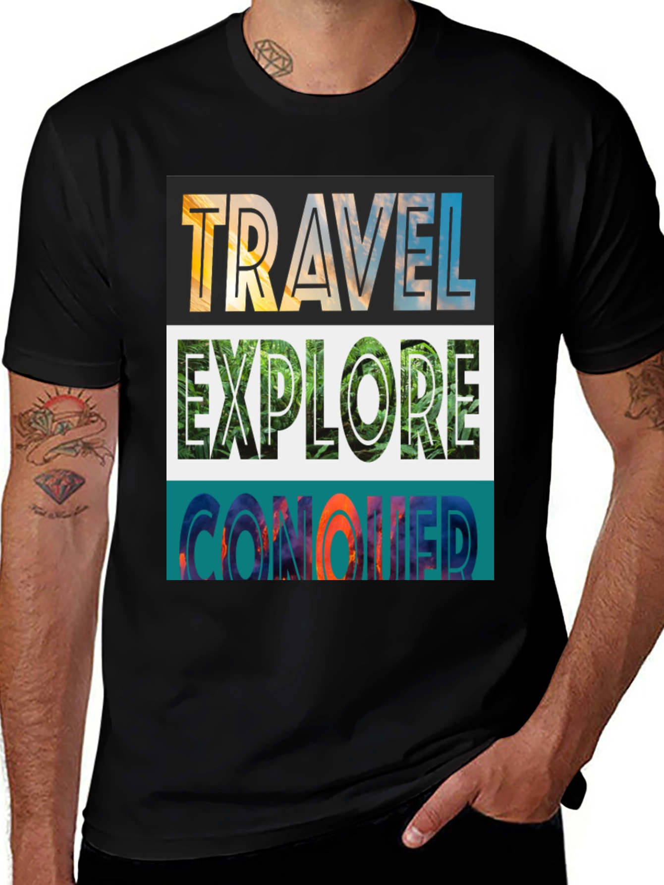 Travel Explore Conquer Graphic Tee