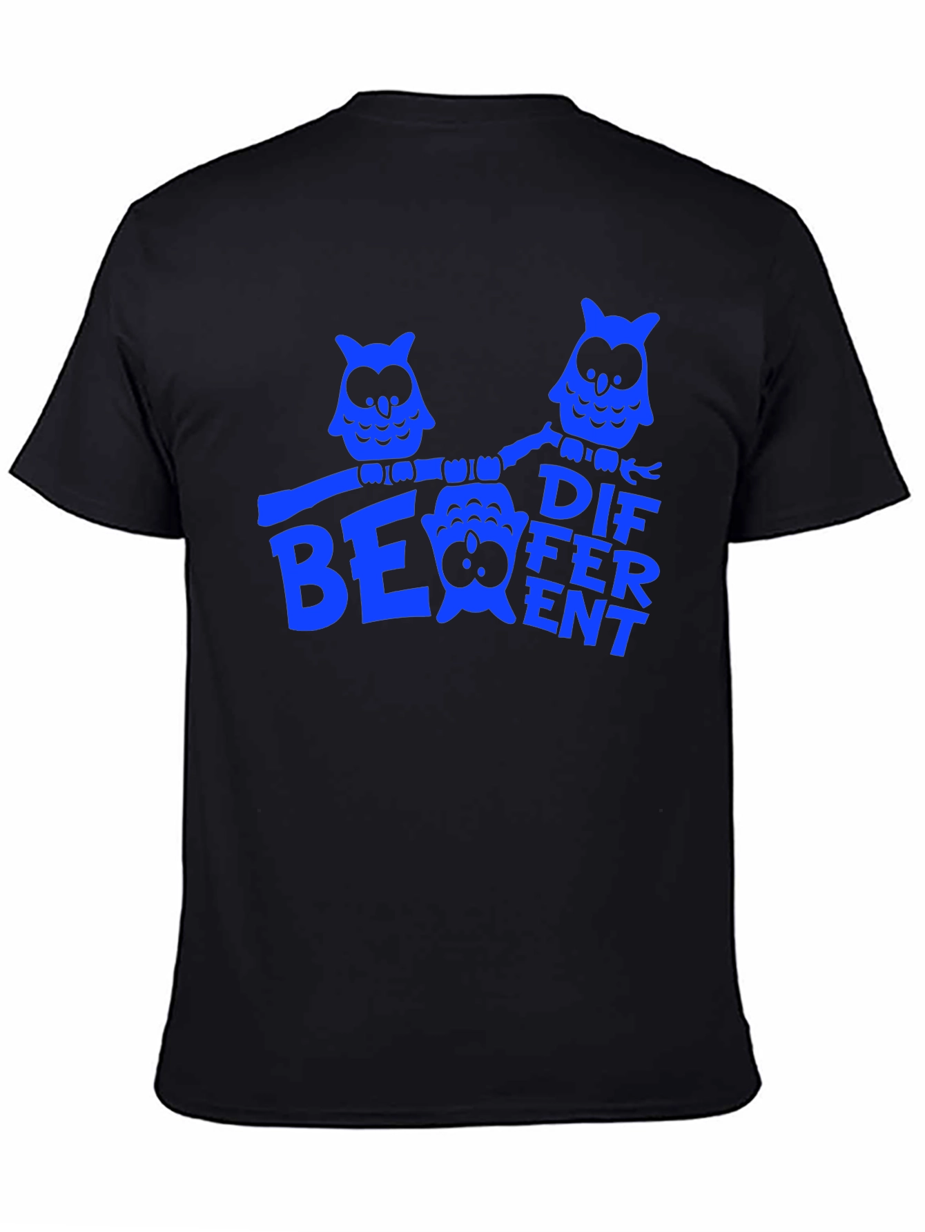 Be Different Owl T-Shirt - Black