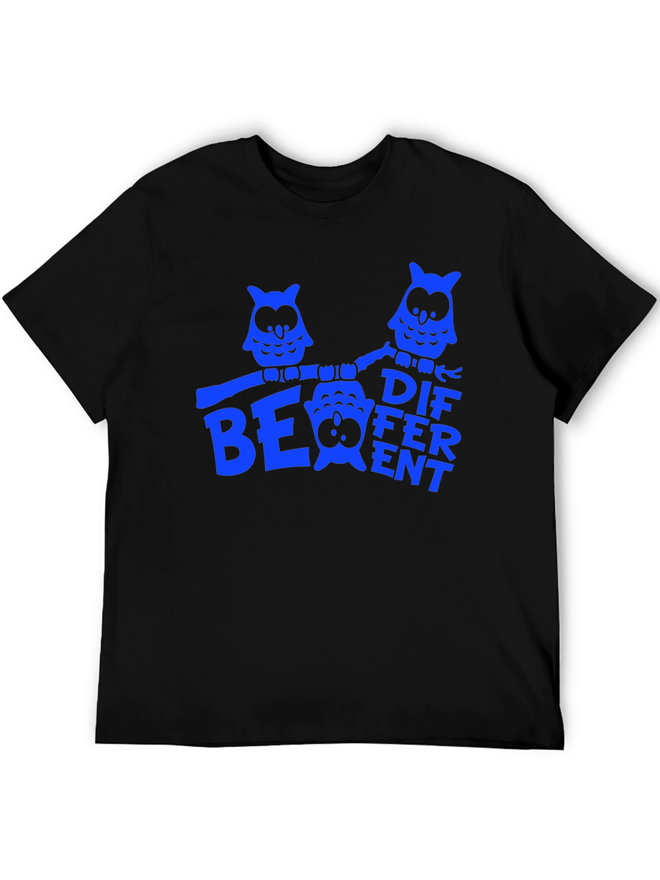 Be Different Owl T-Shirt - Black