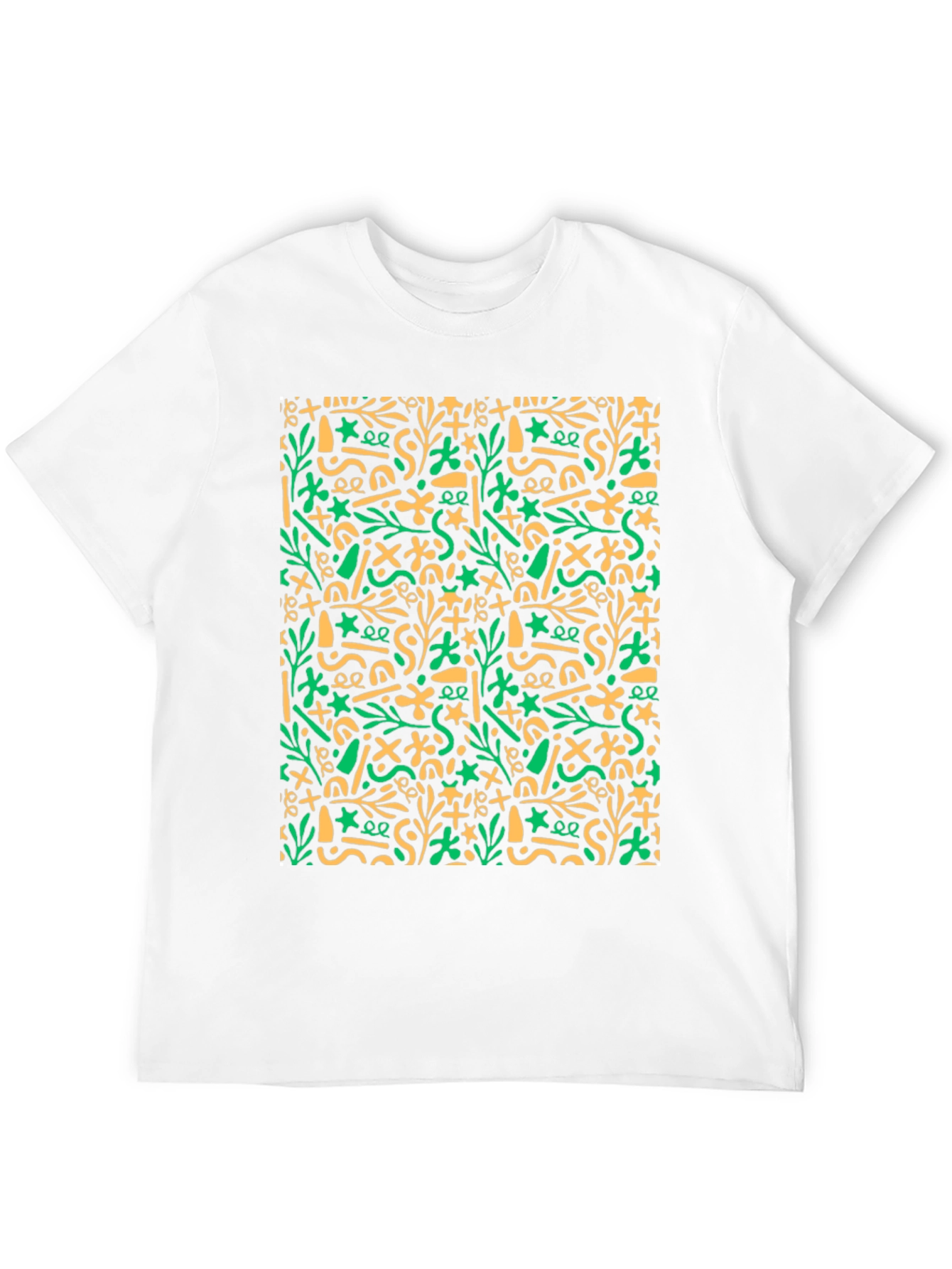Abstract Pattern Black T-Shirt