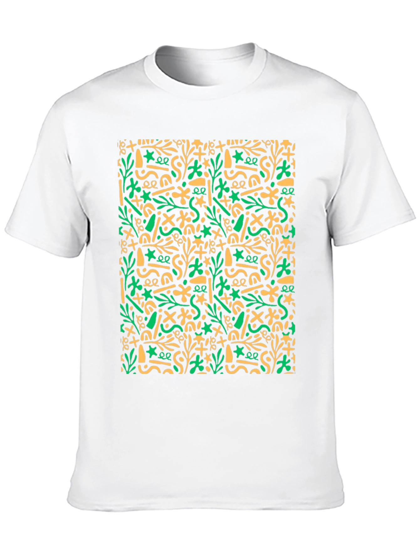 Abstract Pattern Black T-Shirt
