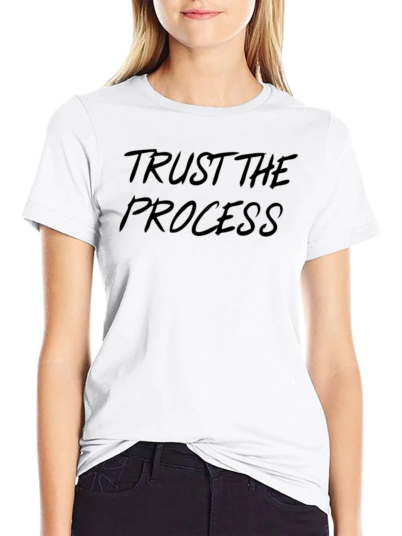 Trust The Process Black Graphic Tee