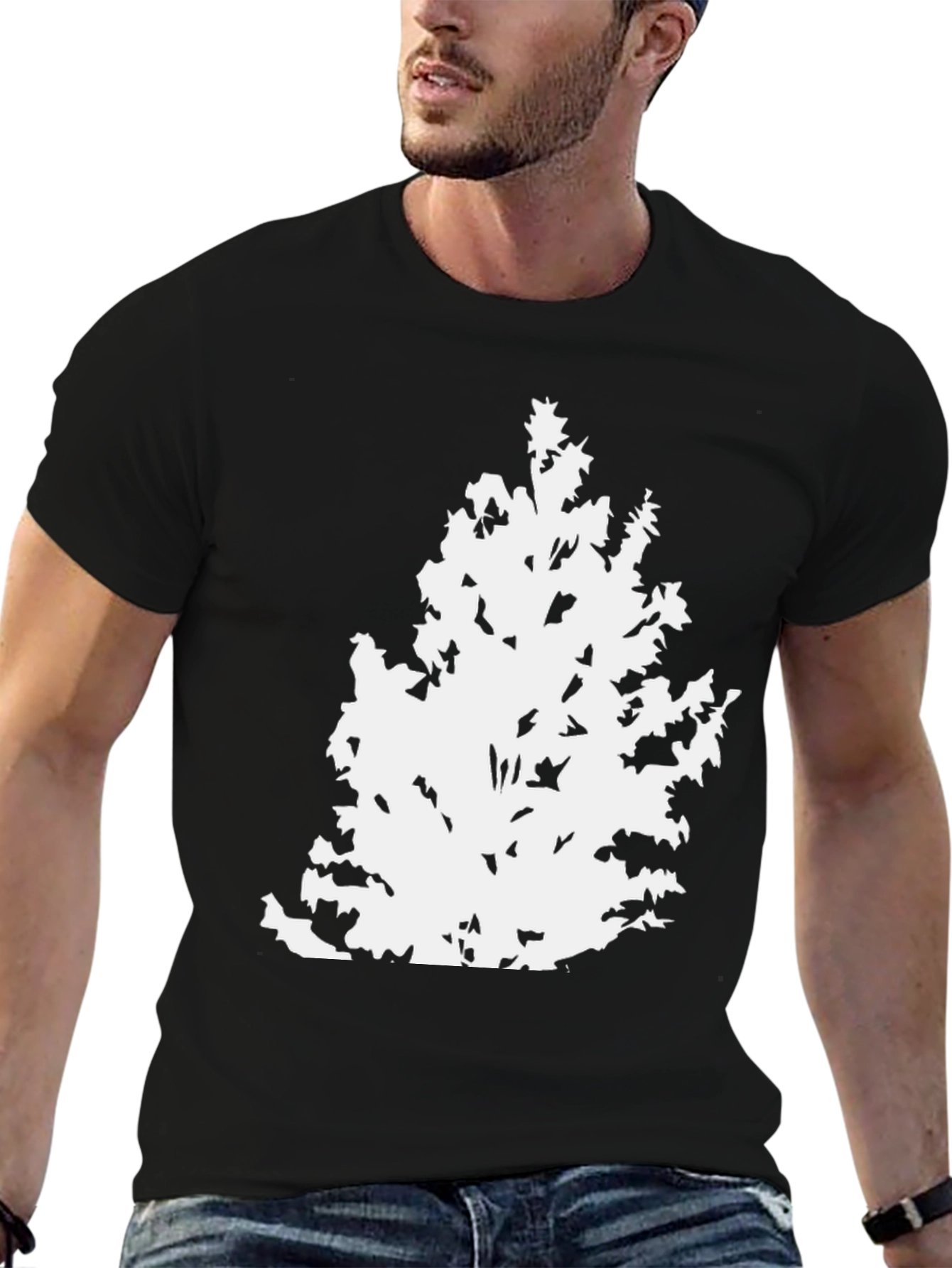 Tree Silhouette Black T-Shirt