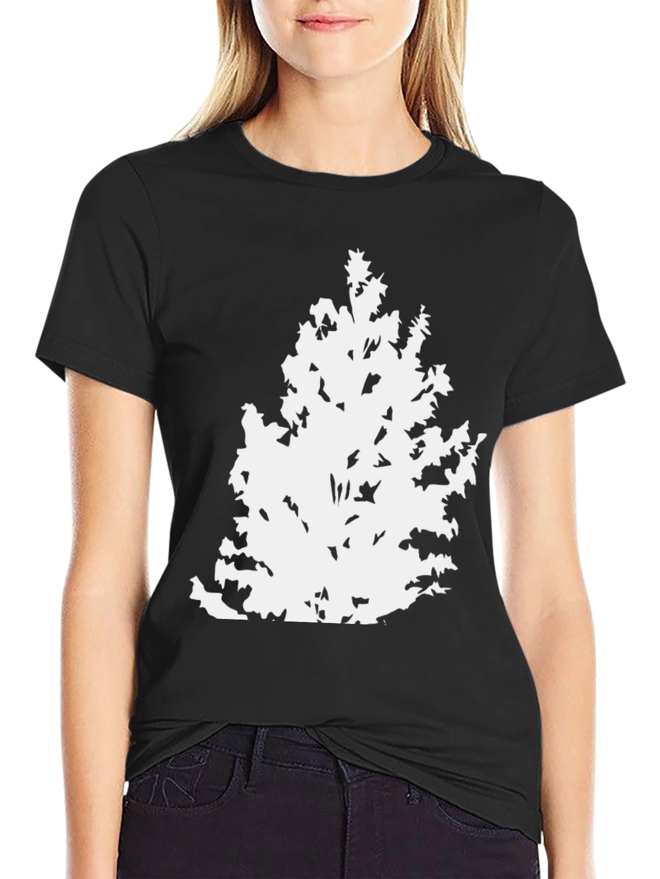 Tree Silhouette Black T-Shirt