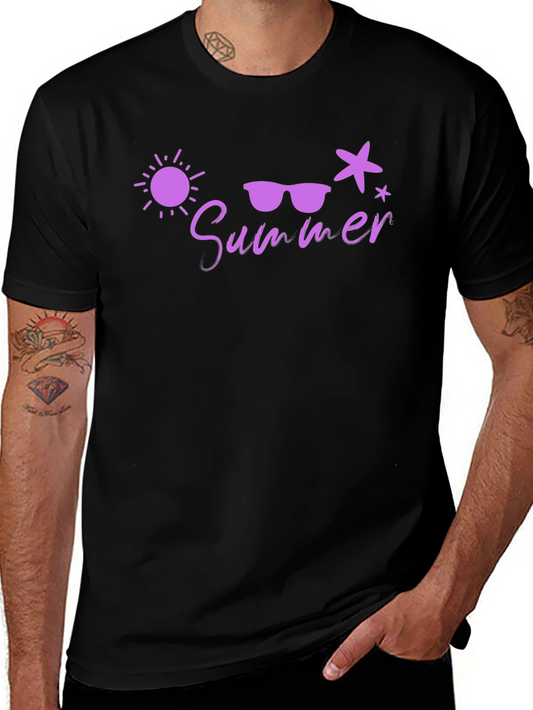 Summer Vibes Graphic Tee - Black