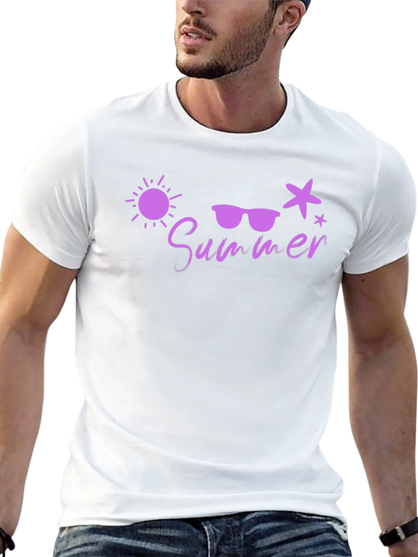 Summer Vibes Graphic Tee - Black