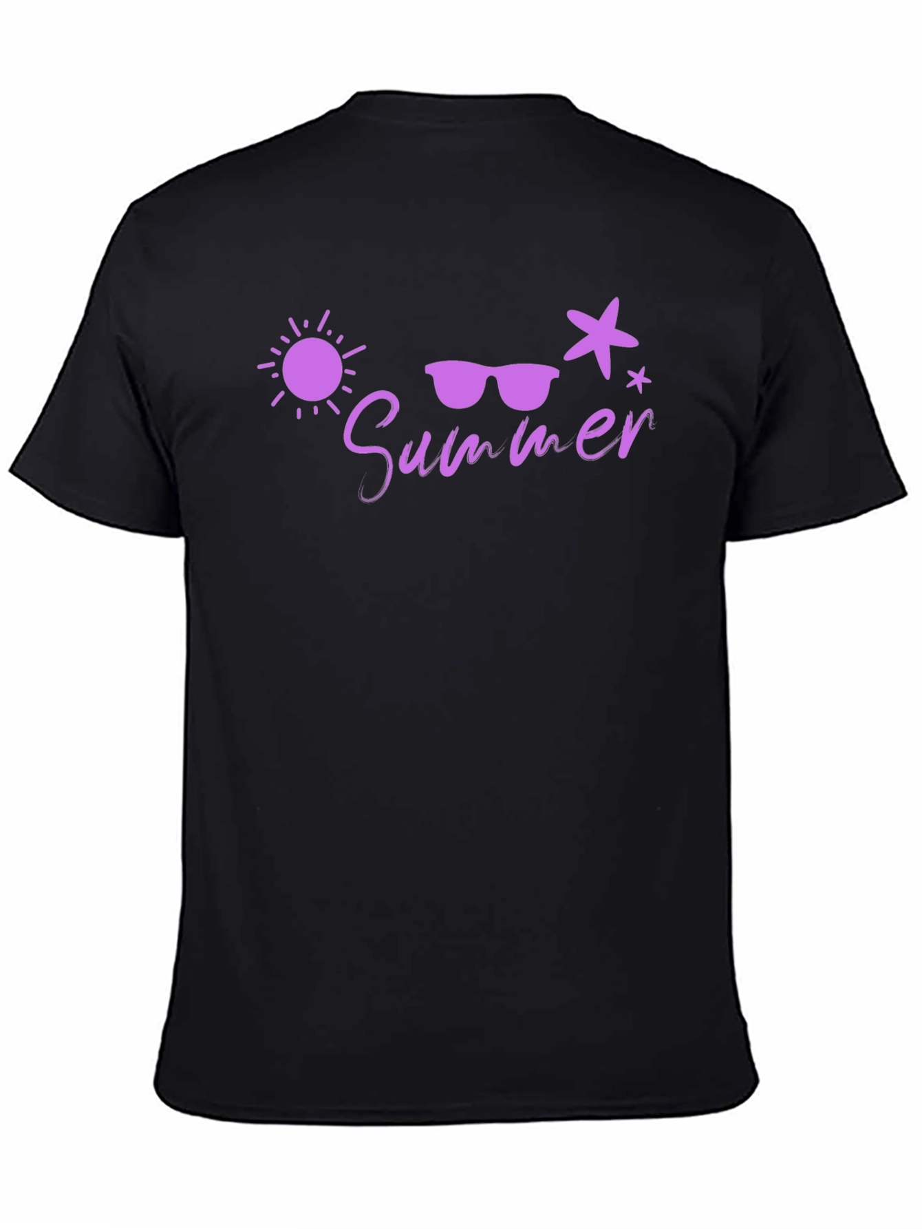 Summer Vibes Graphic Tee - Black