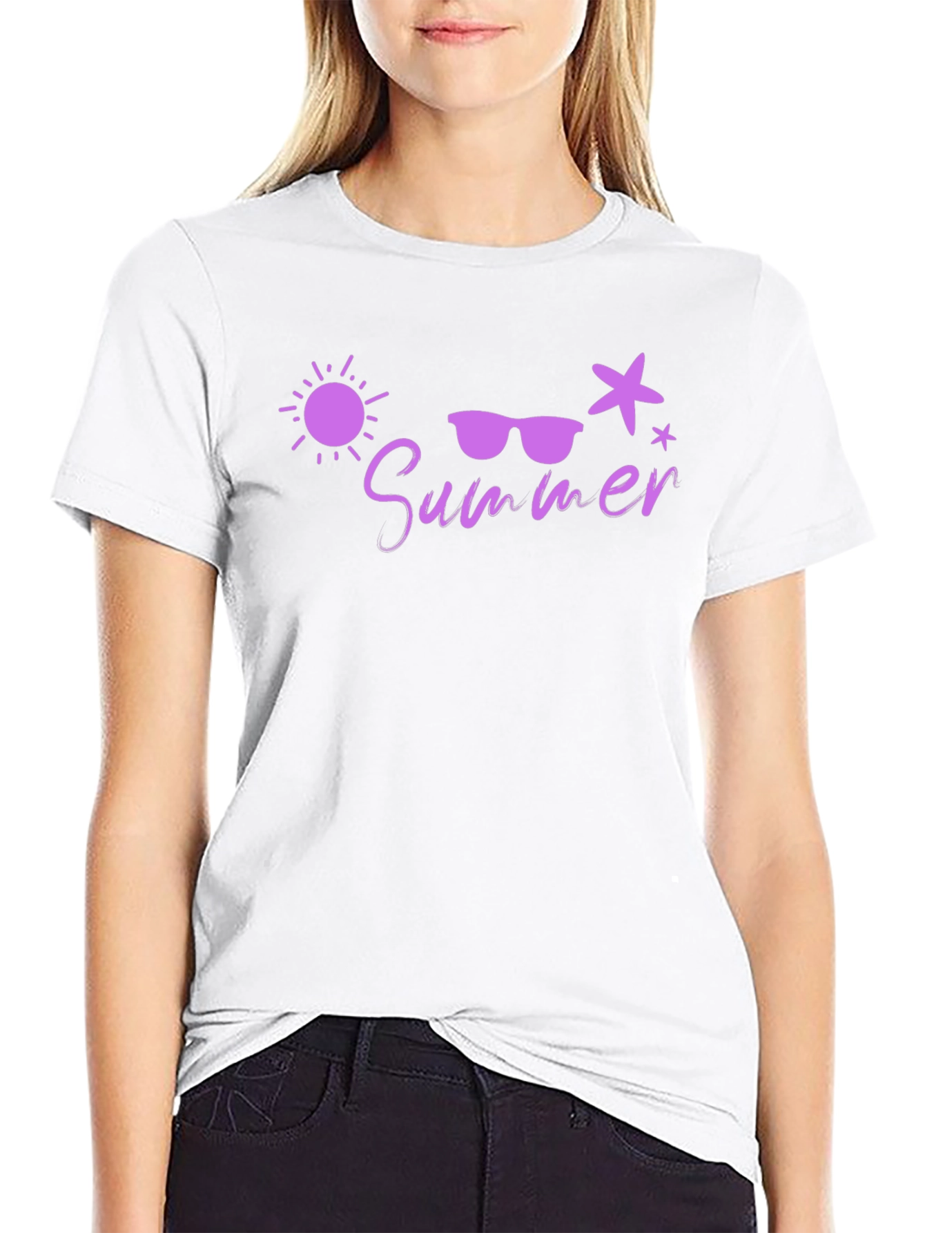 Summer Vibes Graphic Tee - Black
