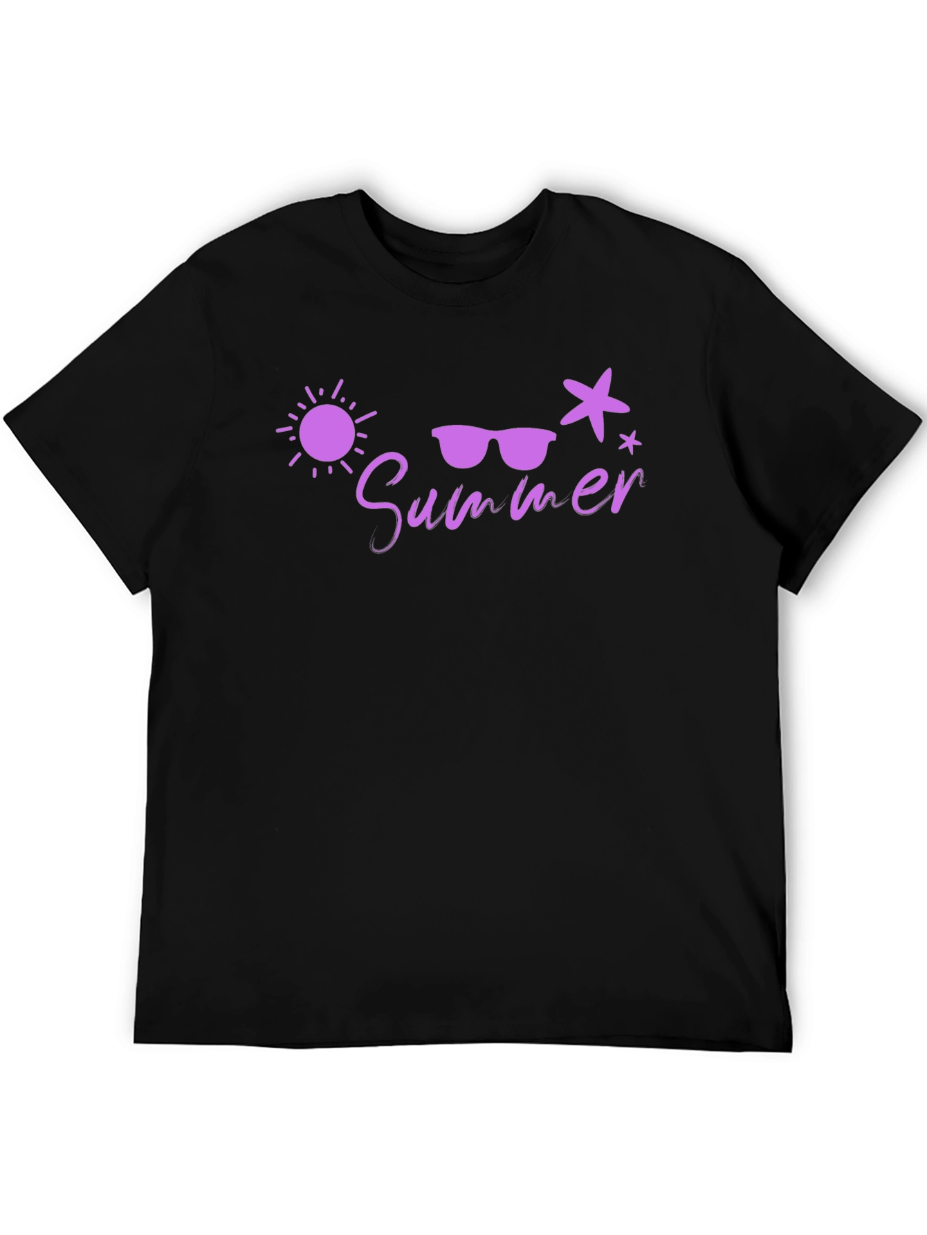 Summer Vibes Graphic Tee - Black