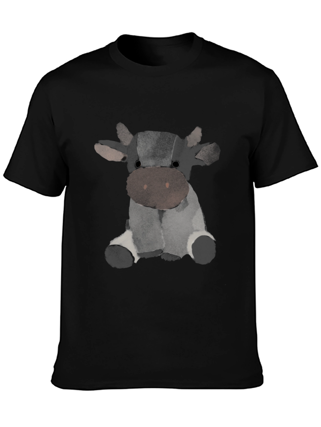 Cow Graphic Black T-Shirt