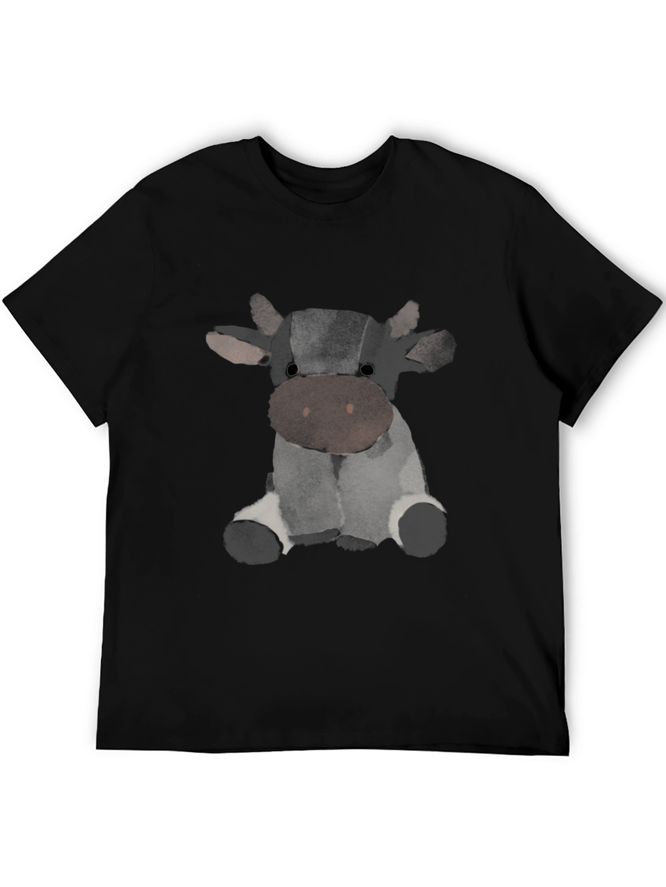 Cow Graphic Black T-Shirt