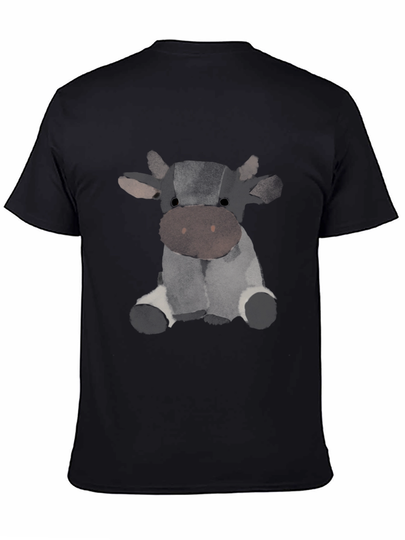 Cow Graphic Black T-Shirt