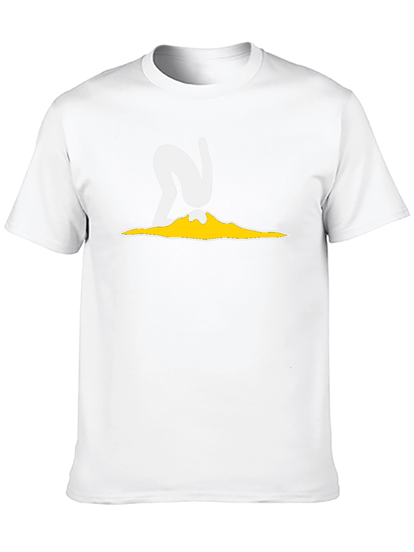Abstract Graphic T-Shirt - Black Cotton Blend