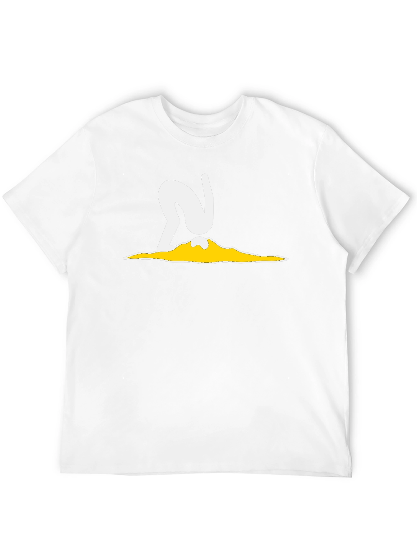 Abstract Graphic T-Shirt - Black Cotton Blend