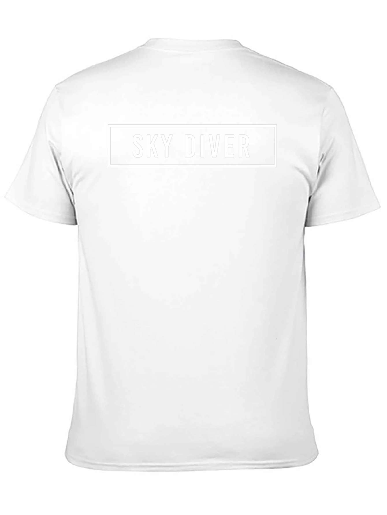 Sky Diver Graphic Tee - Black Cotton T-Shirt