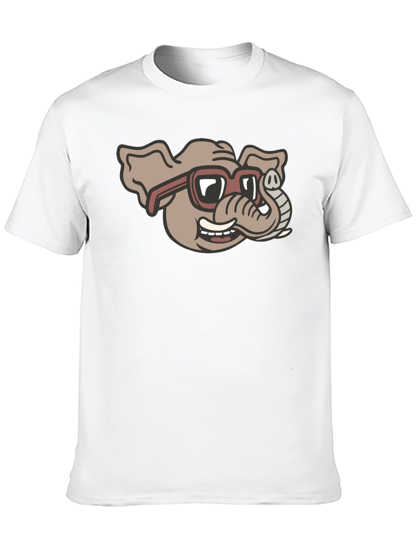 Cool Elephant in Shades Graphic T-Shirt