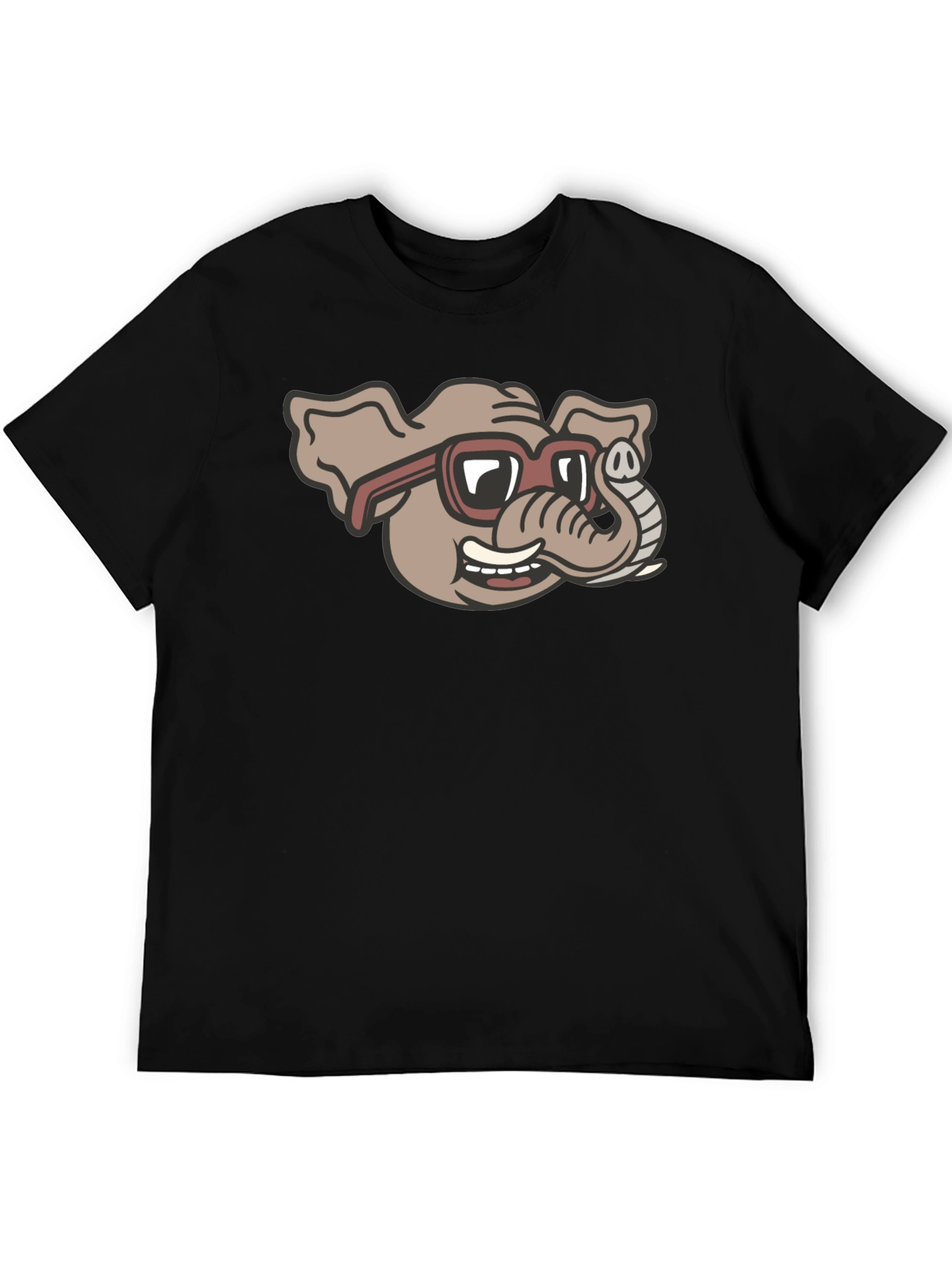 Cool Elephant in Shades Graphic T-Shirt