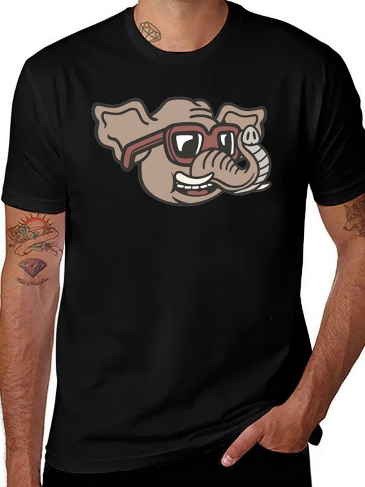 Cool Elephant in Shades Graphic T-Shirt