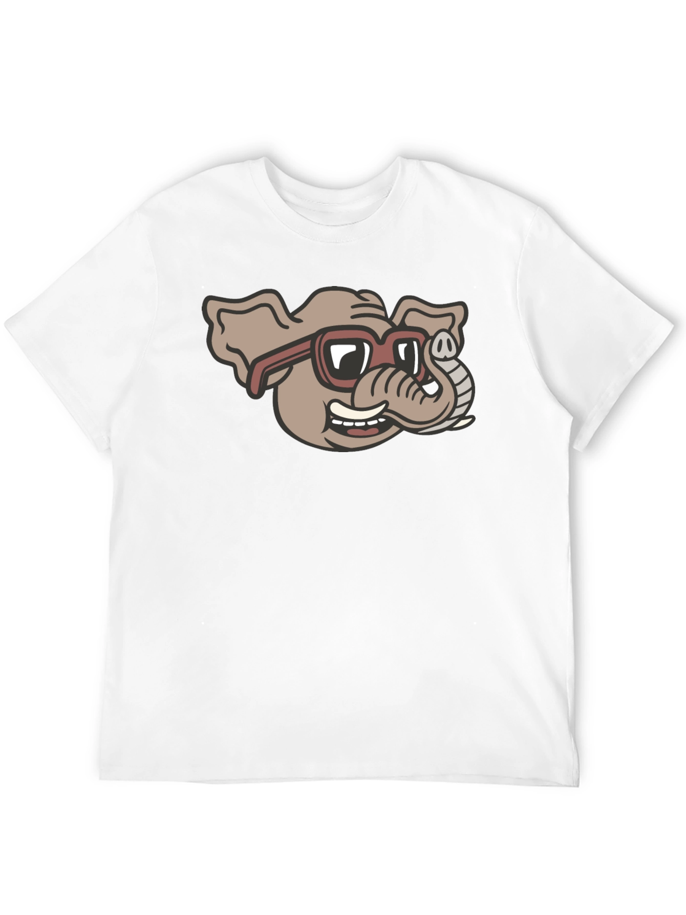 Cool Elephant in Shades Graphic T-Shirt