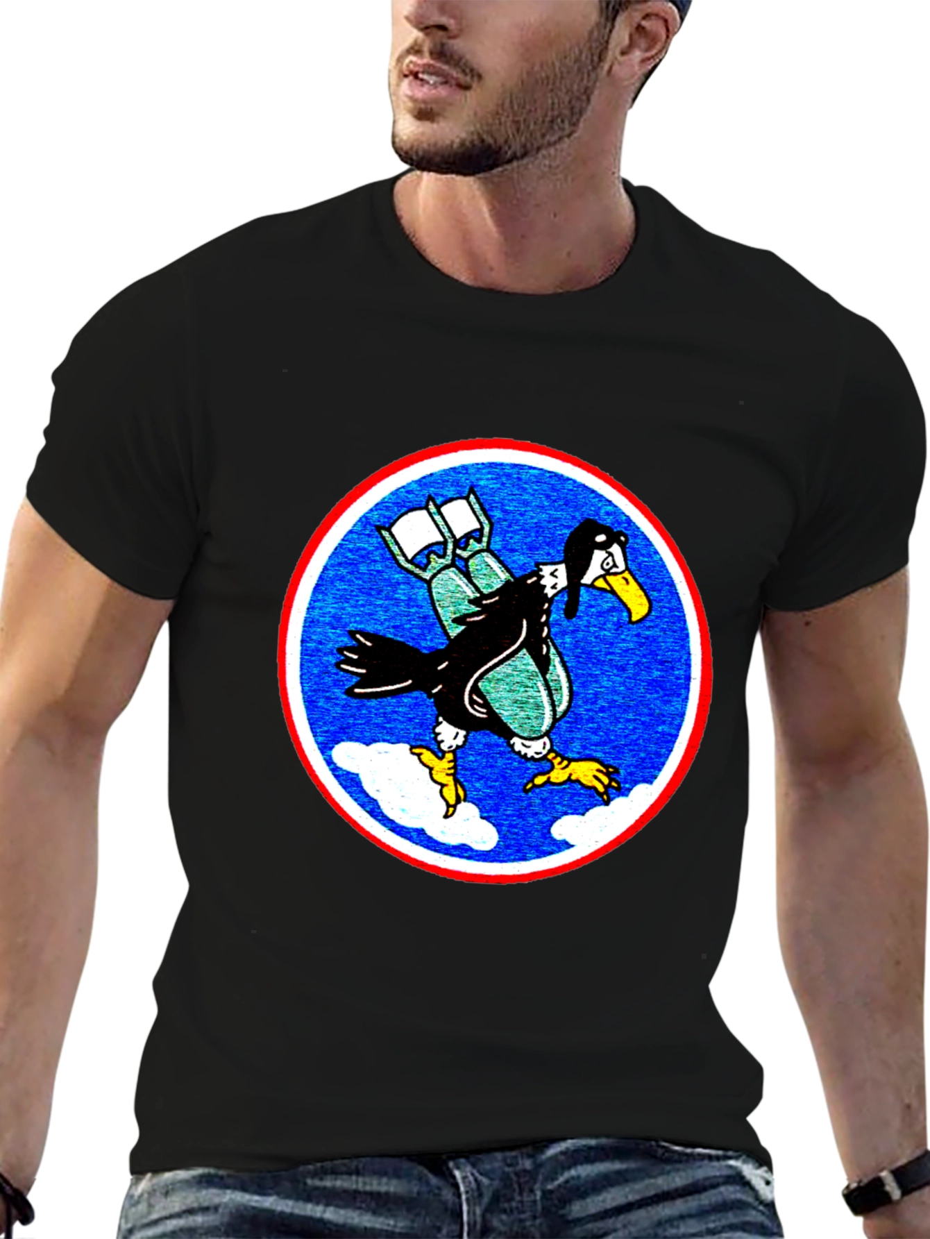 Bombing Bird T-Shirt - Pilot Design