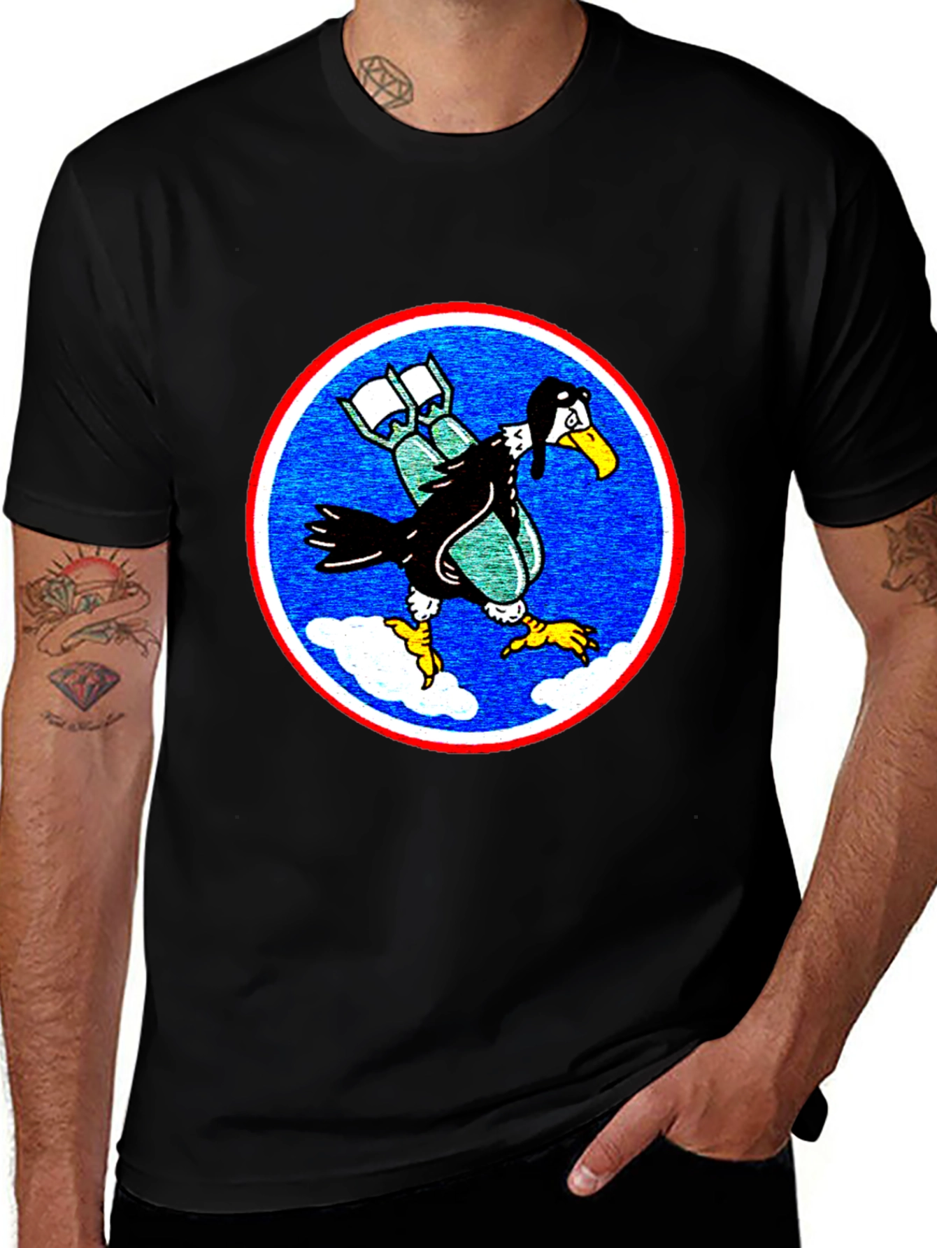 Bombing Bird T-Shirt - Pilot Design