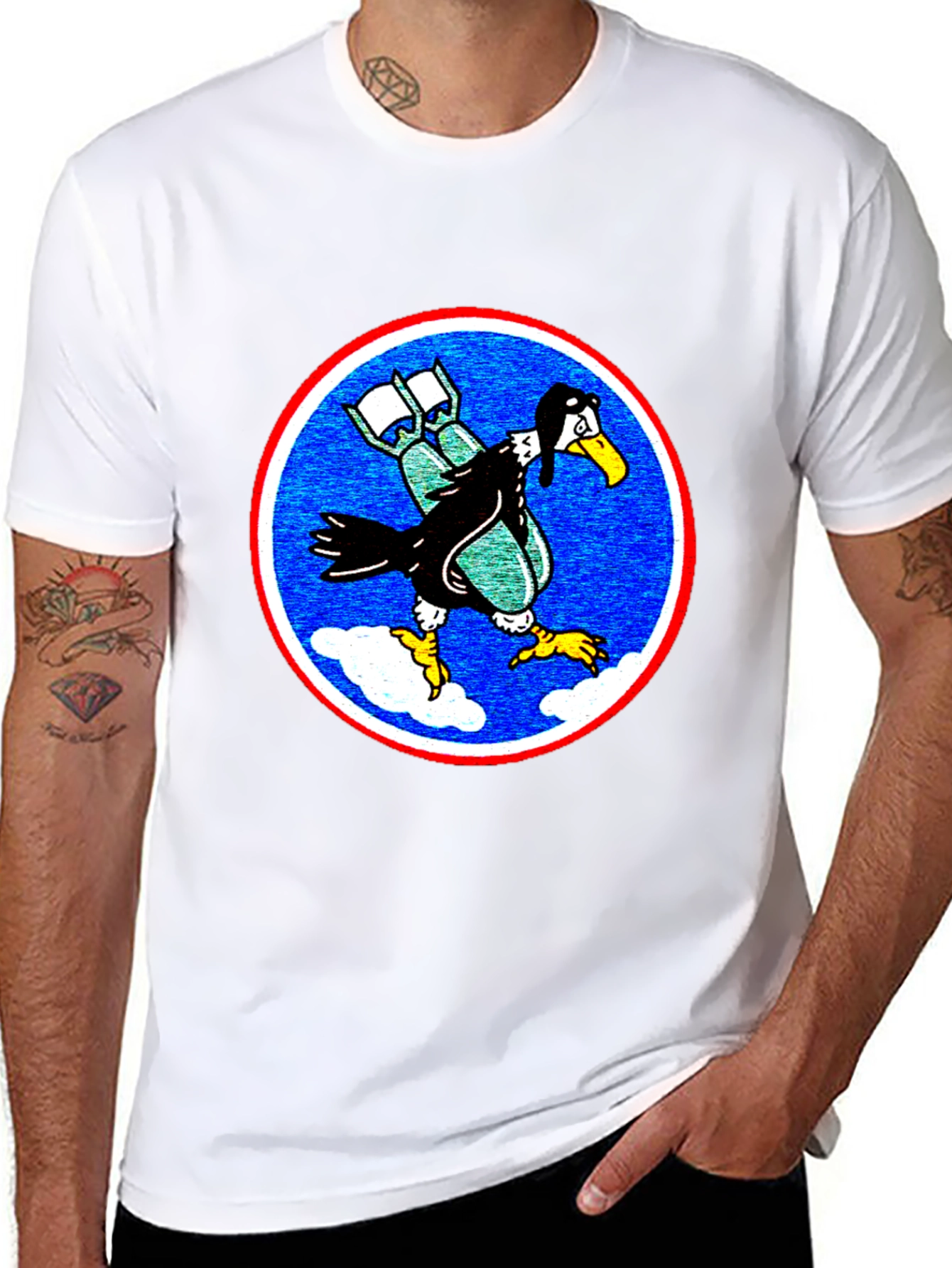Bombing Bird T-Shirt - Pilot Design