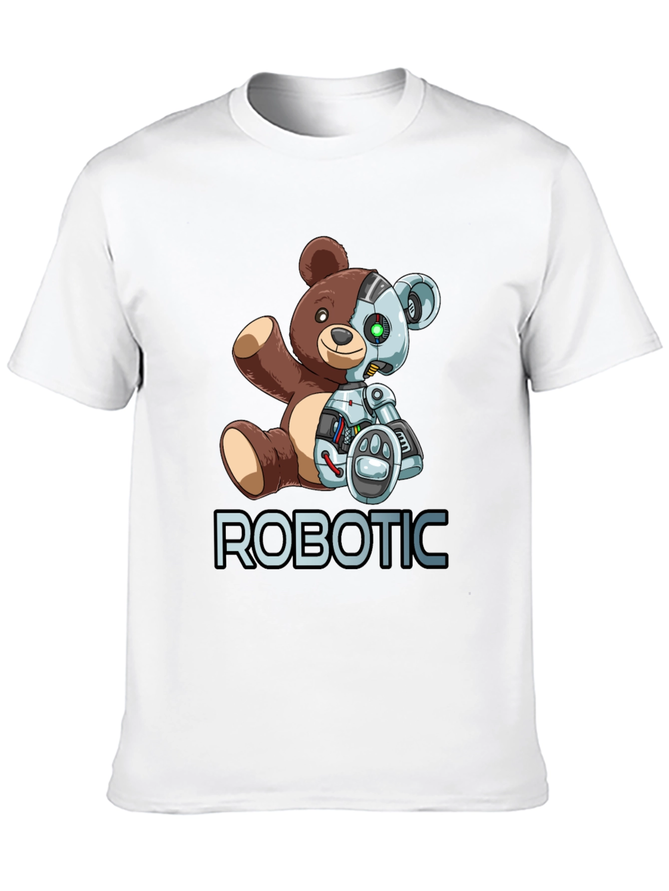 Robotic Teddy Bear Graphic T-Shirt
