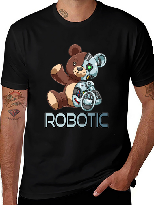 Robotic Teddy Bear Graphic T-Shirt