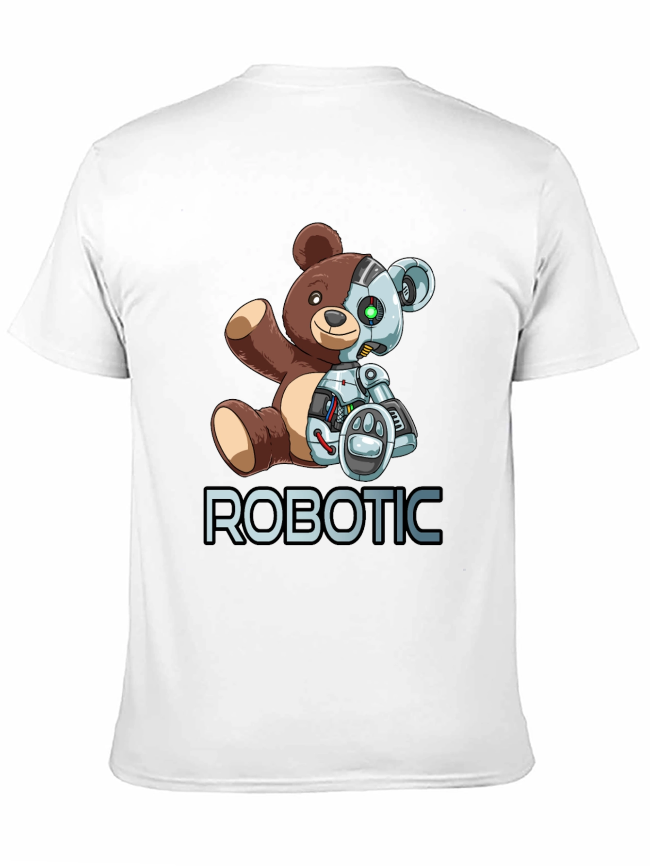 Robotic Teddy Bear Graphic T-Shirt