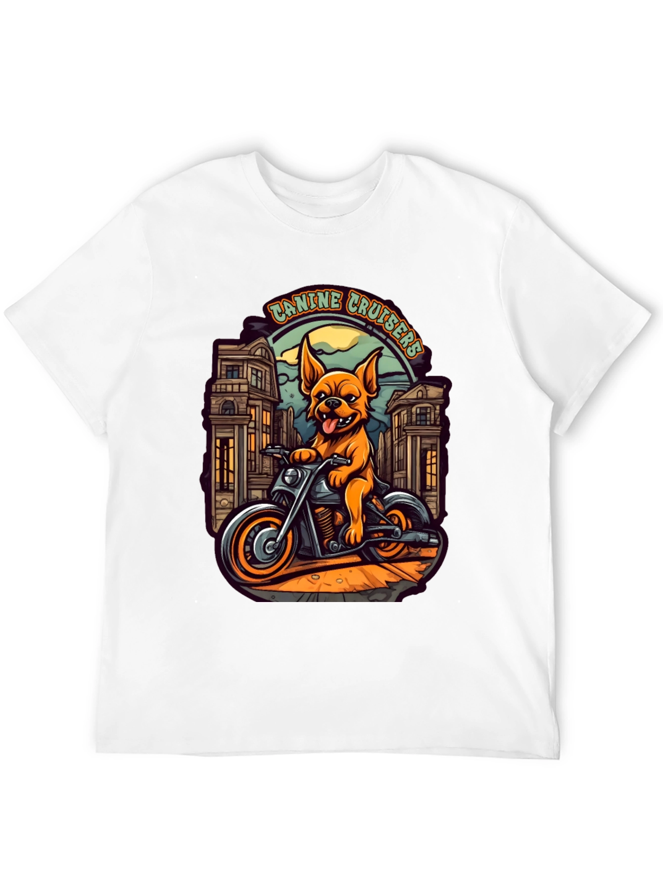 Canine Cruisers Black Graphic T-Shirt