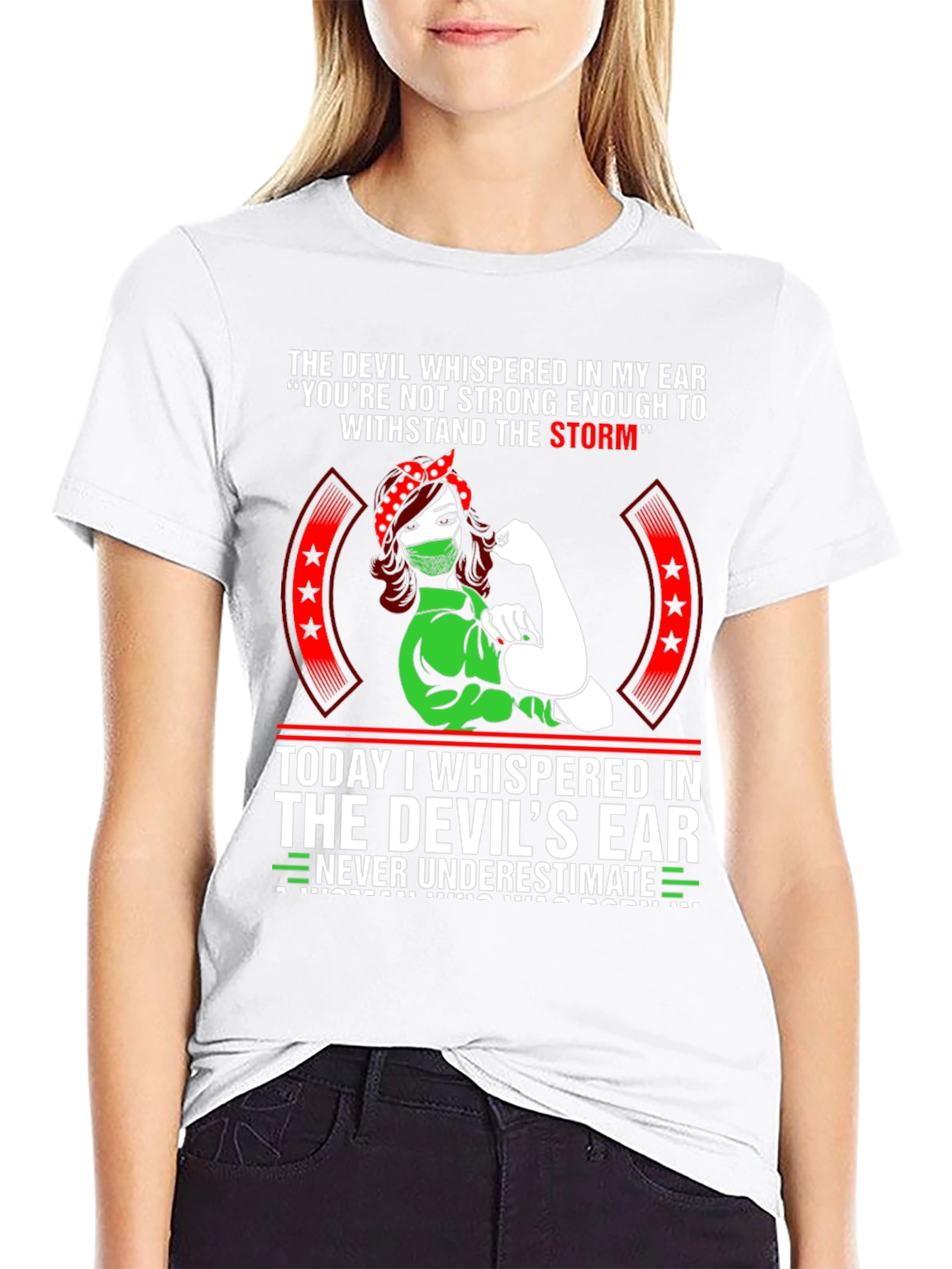Strong Woman Graphic T-Shirt - Never Underestimate