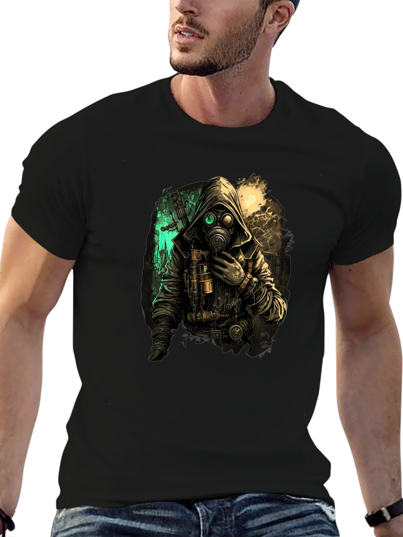 Steampunk Gas Mask Graphic Tee