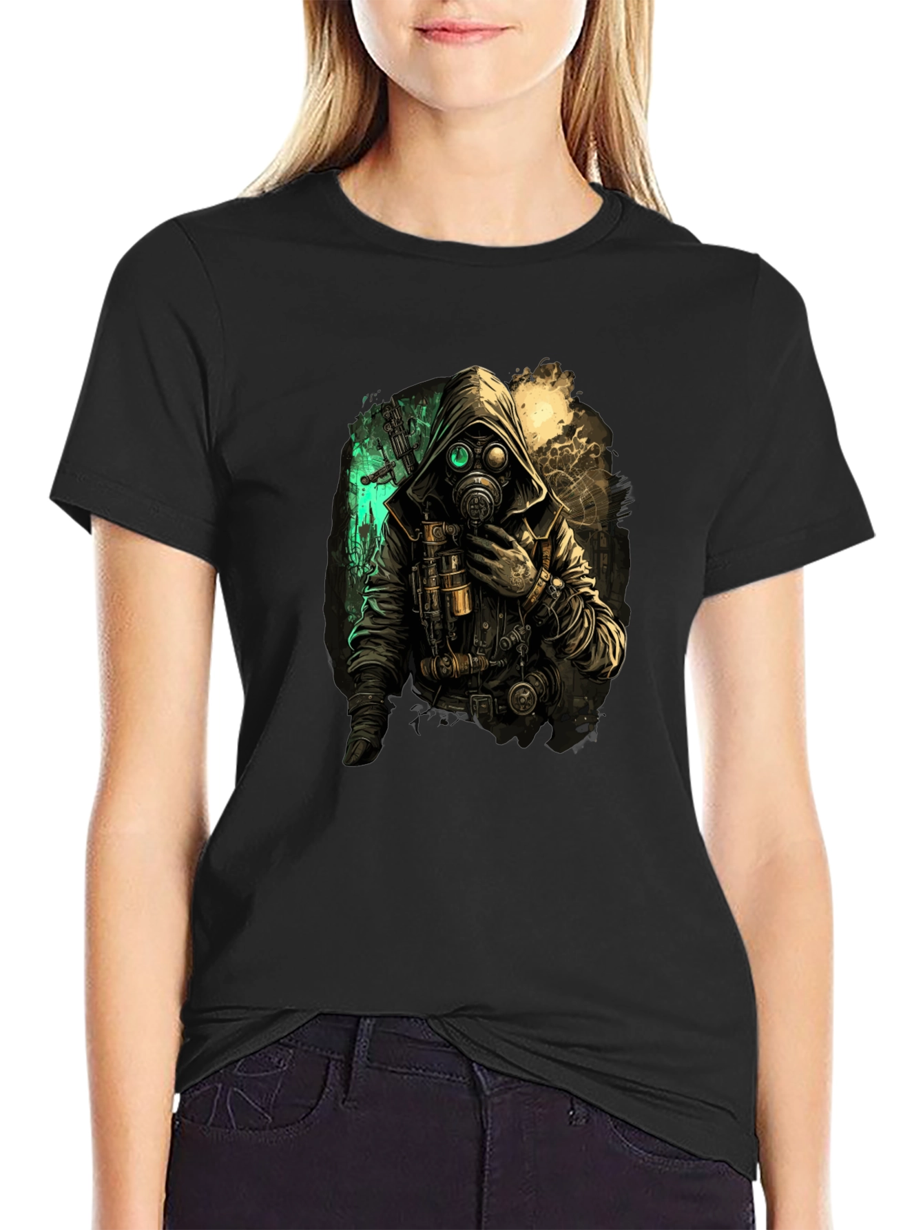 Steampunk Gas Mask Graphic Tee