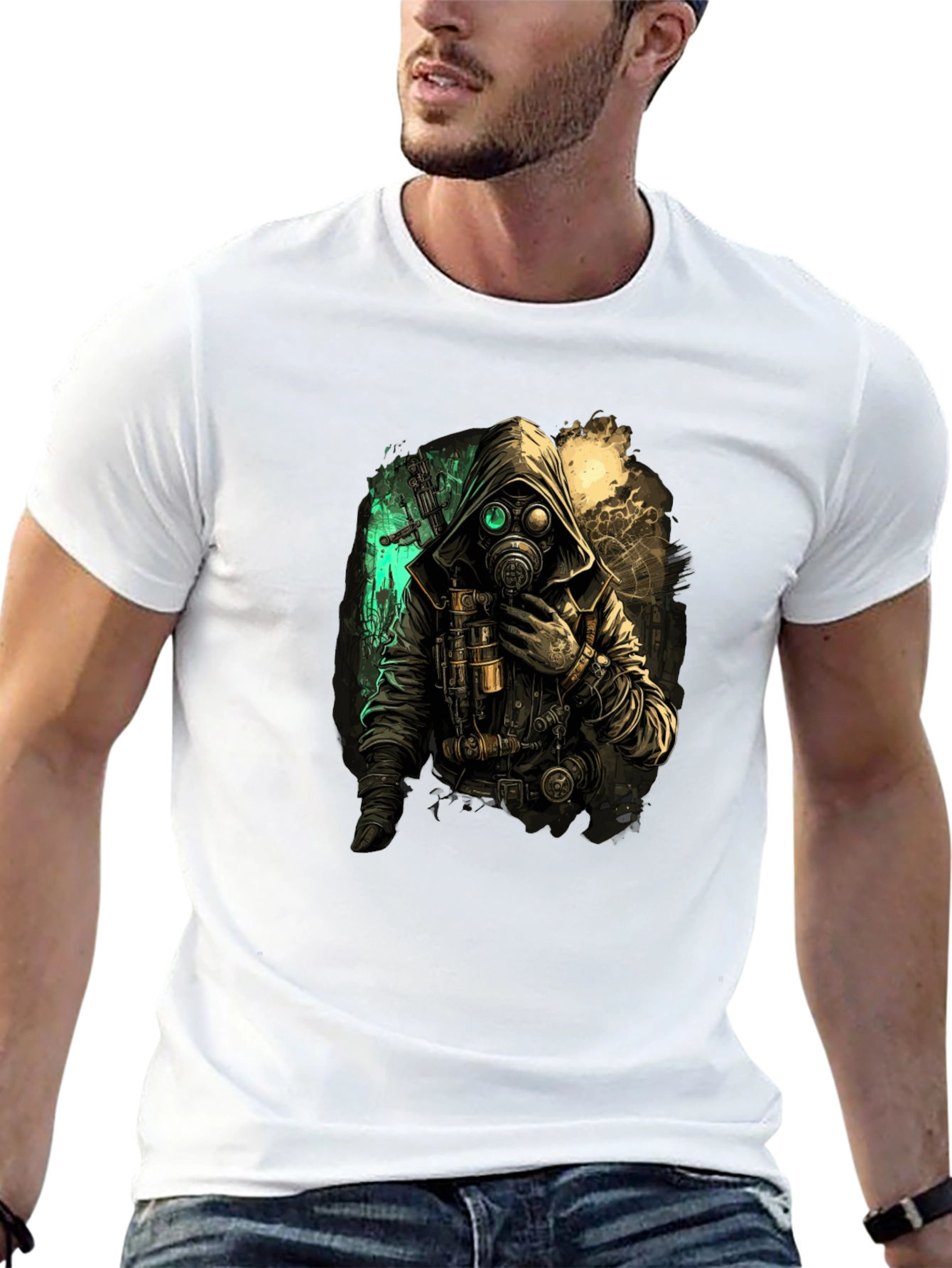 Steampunk Gas Mask Graphic Tee