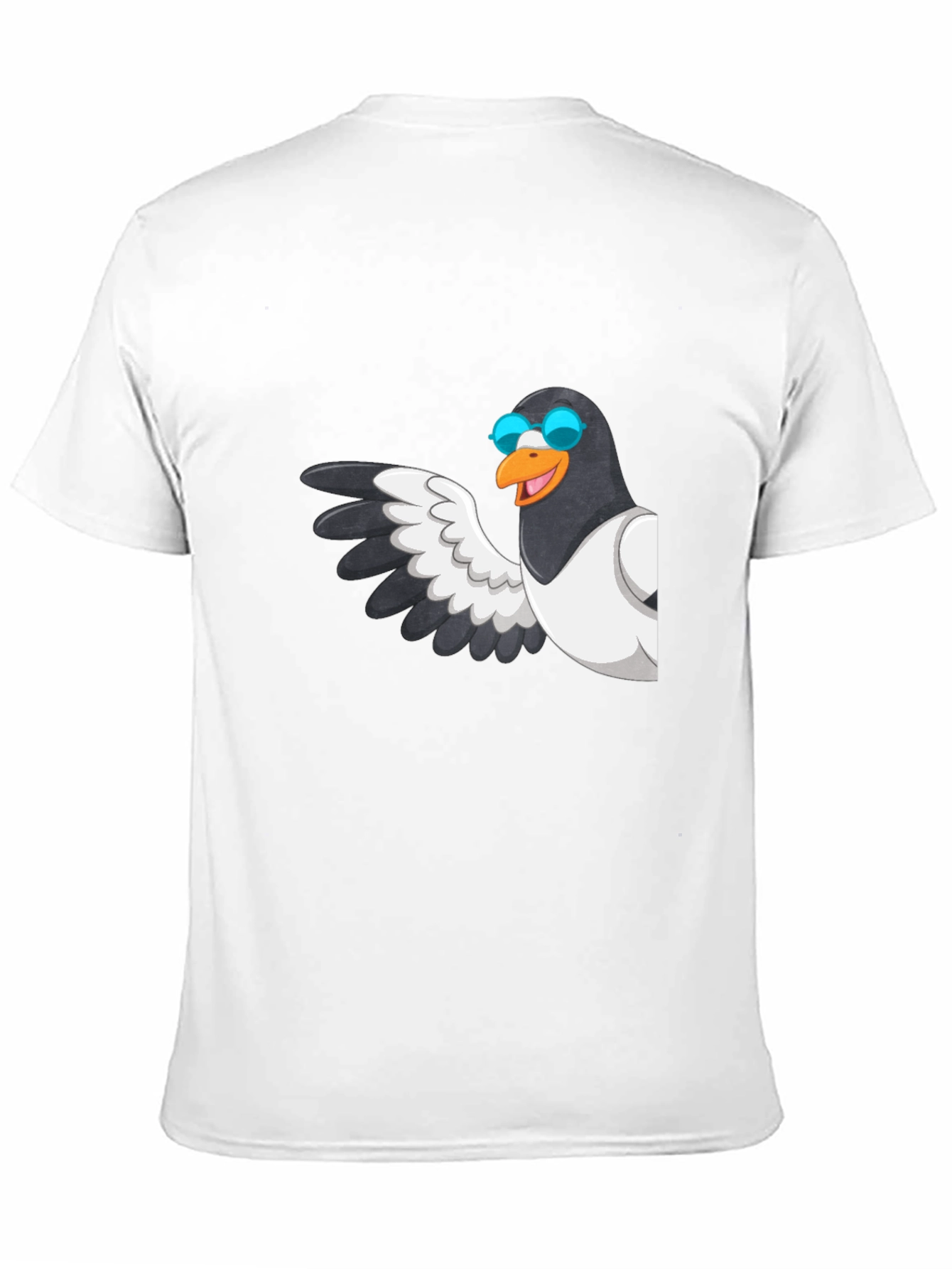 Cool Pigeon T-Shirt - Black Graphic Tee