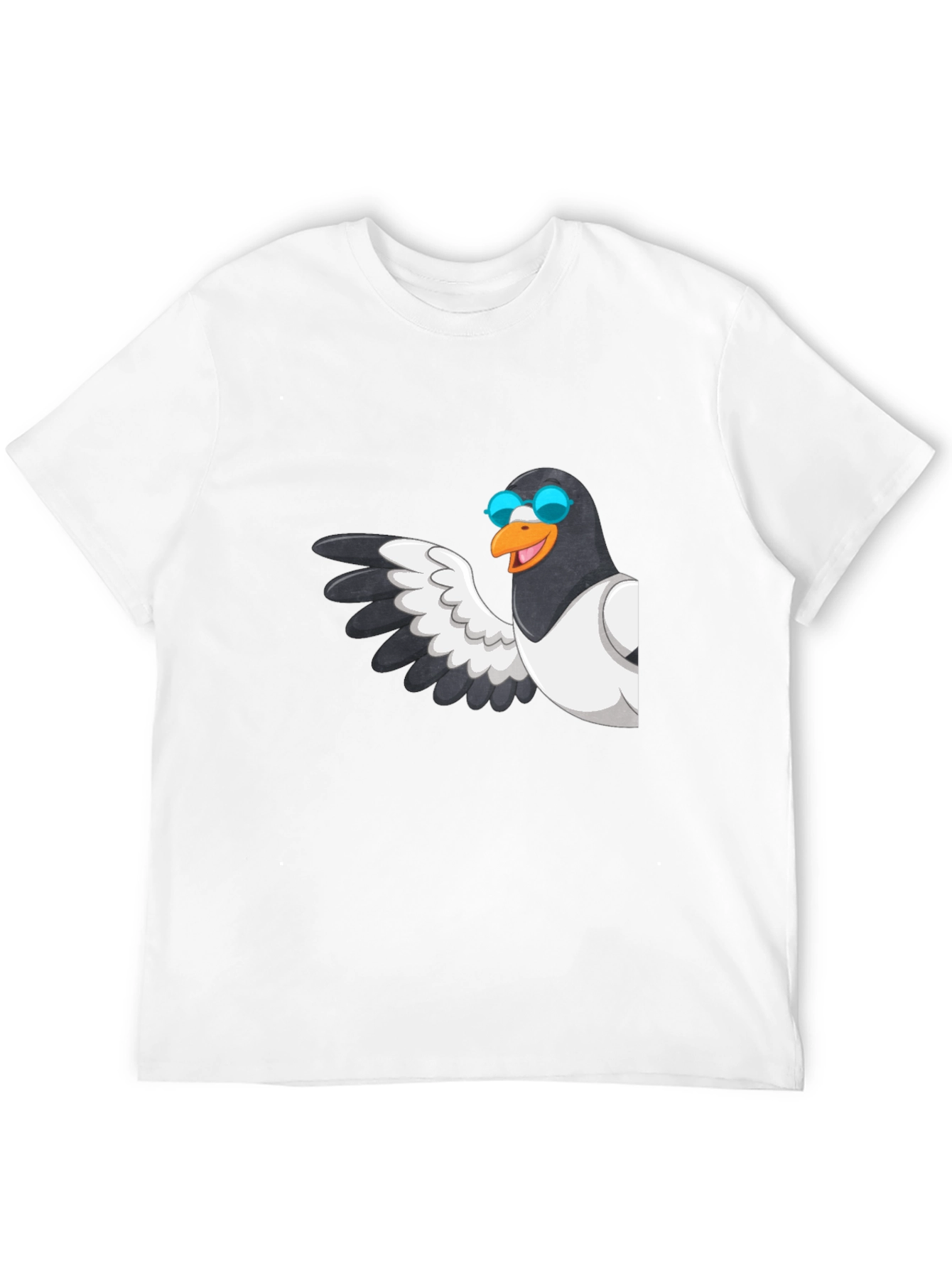 Cool Pigeon T-Shirt - Black Graphic Tee