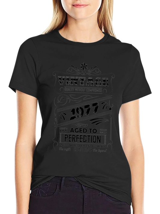 Vintage 1977 Aged to Perfection Graphic T-Shirt