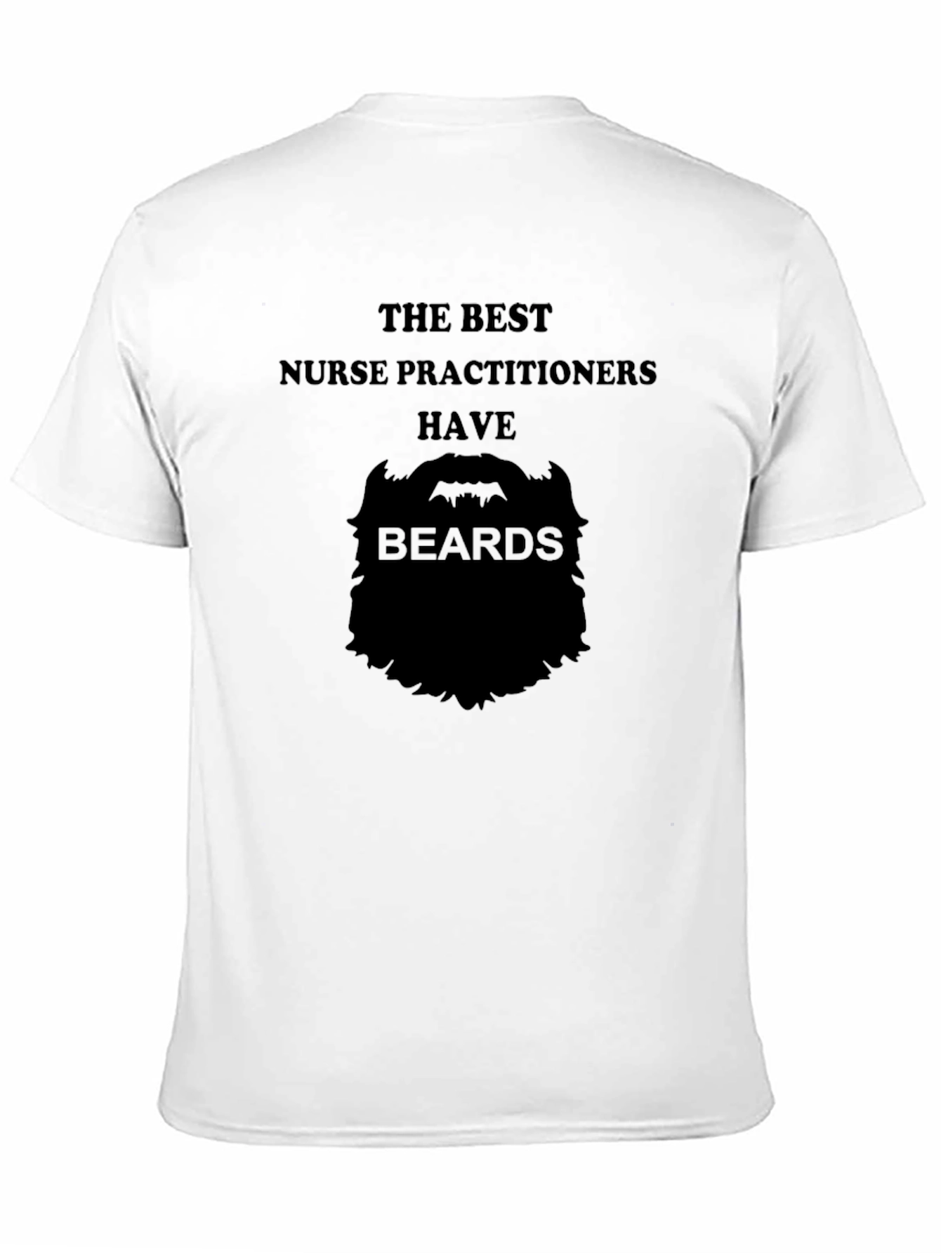 Bearded Nurse Practitioner T-Shirt - Black