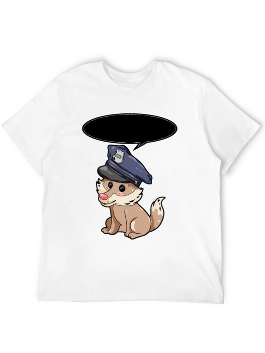 Cartoon Dog Police T-Shirt